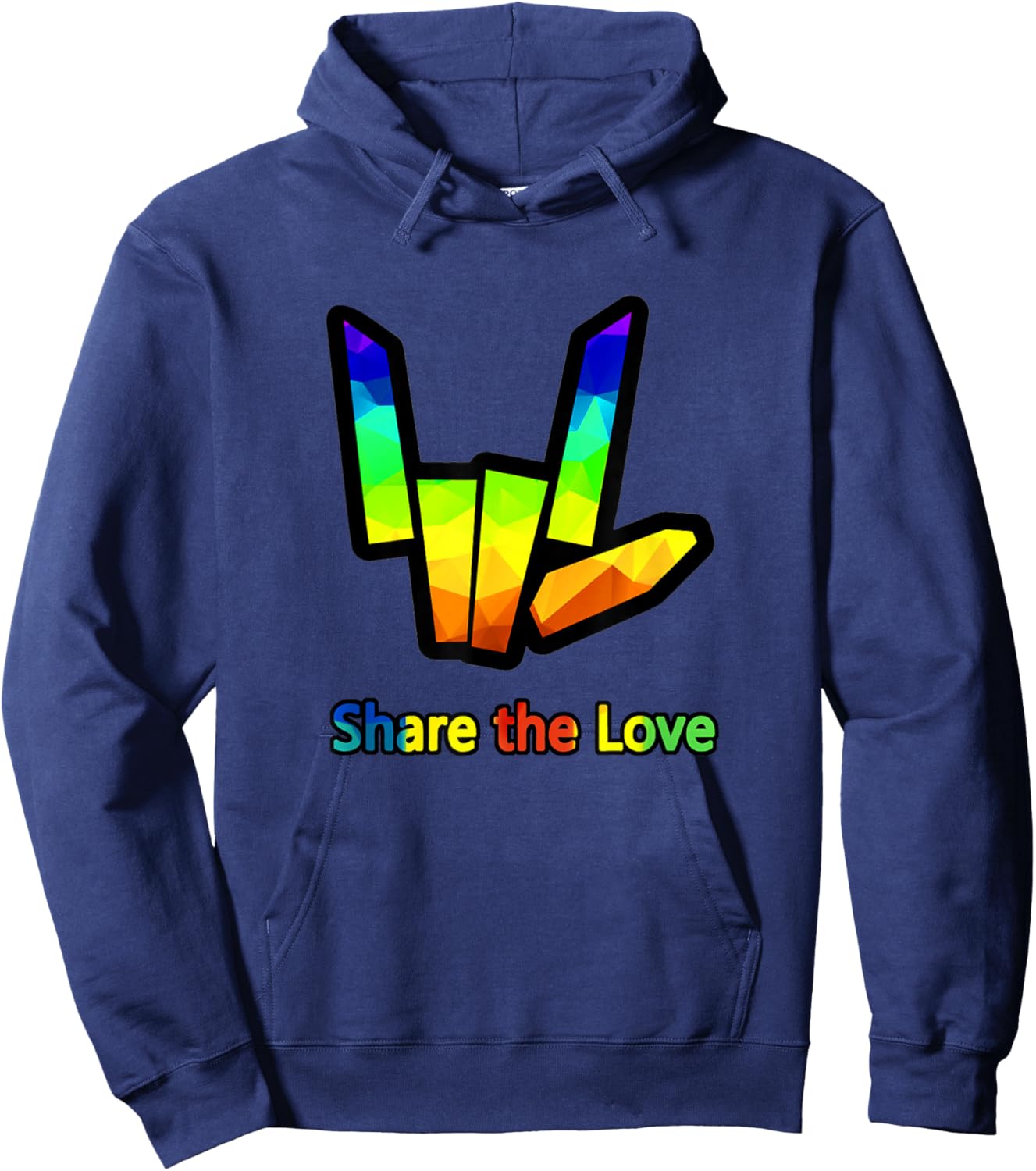 Sharer Share The Love Merch Kids Birthday Gifts Hoodie - Hoodie | Navy