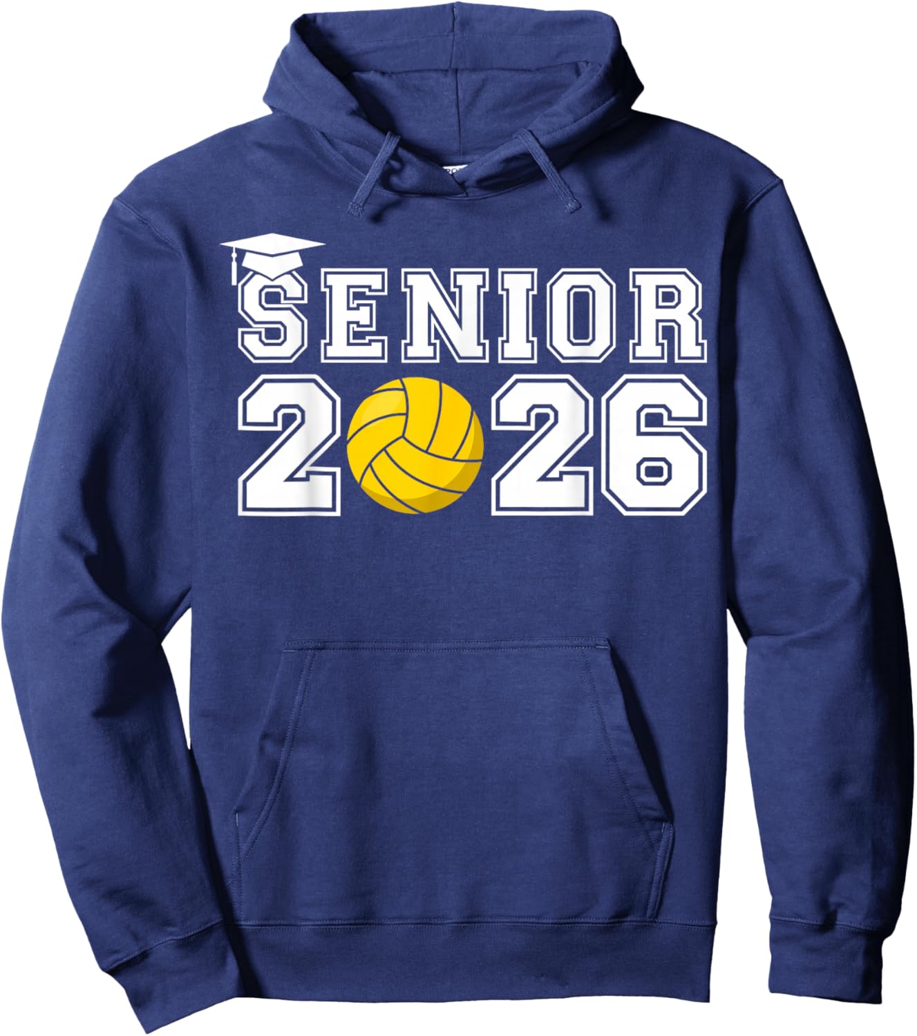 Senior Waterpolo Class of 2026 Graduation Team Matching Hoodie - Hoodie | Navy