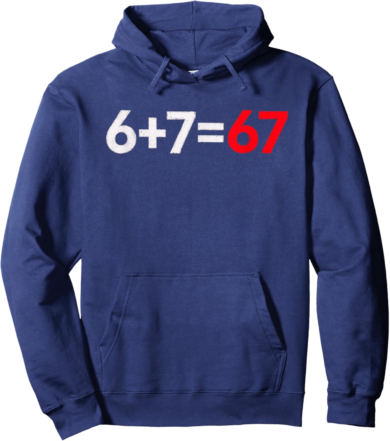 67 Shirt, Funny Shirts 67 Kid Meme six Seven Graphic Hoodie - Hoodie | Navy