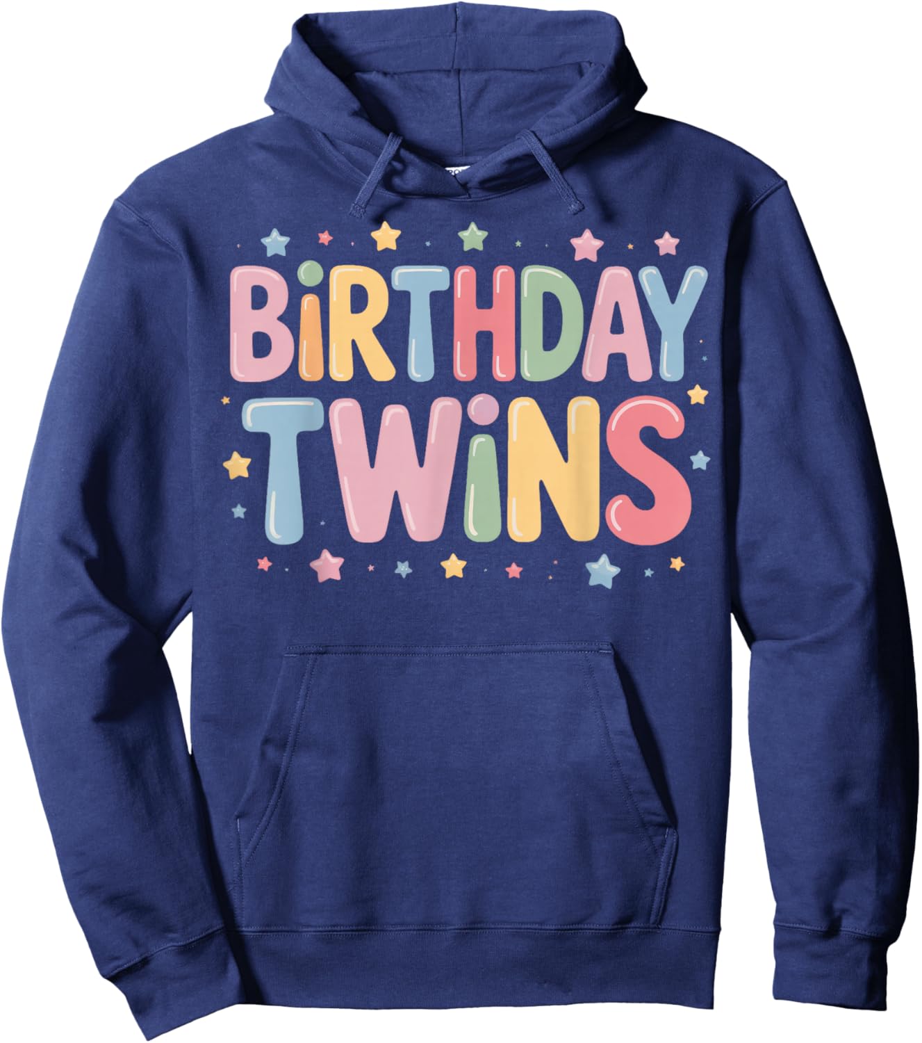 Birthday Twins Matching Look for Same Day Born Siblings Hoodie - Hoodie | Navy