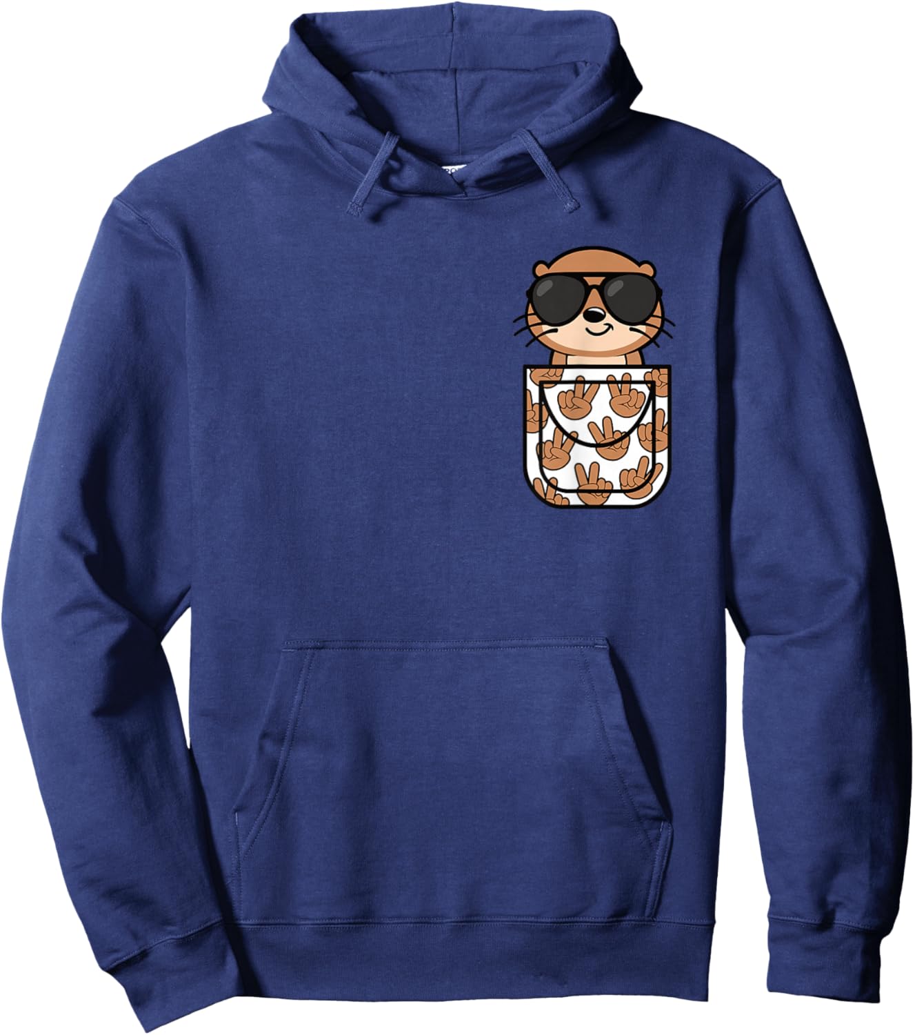 Funny Otter Pocket Men Women Kids Hoodie - Hoodie | Navy