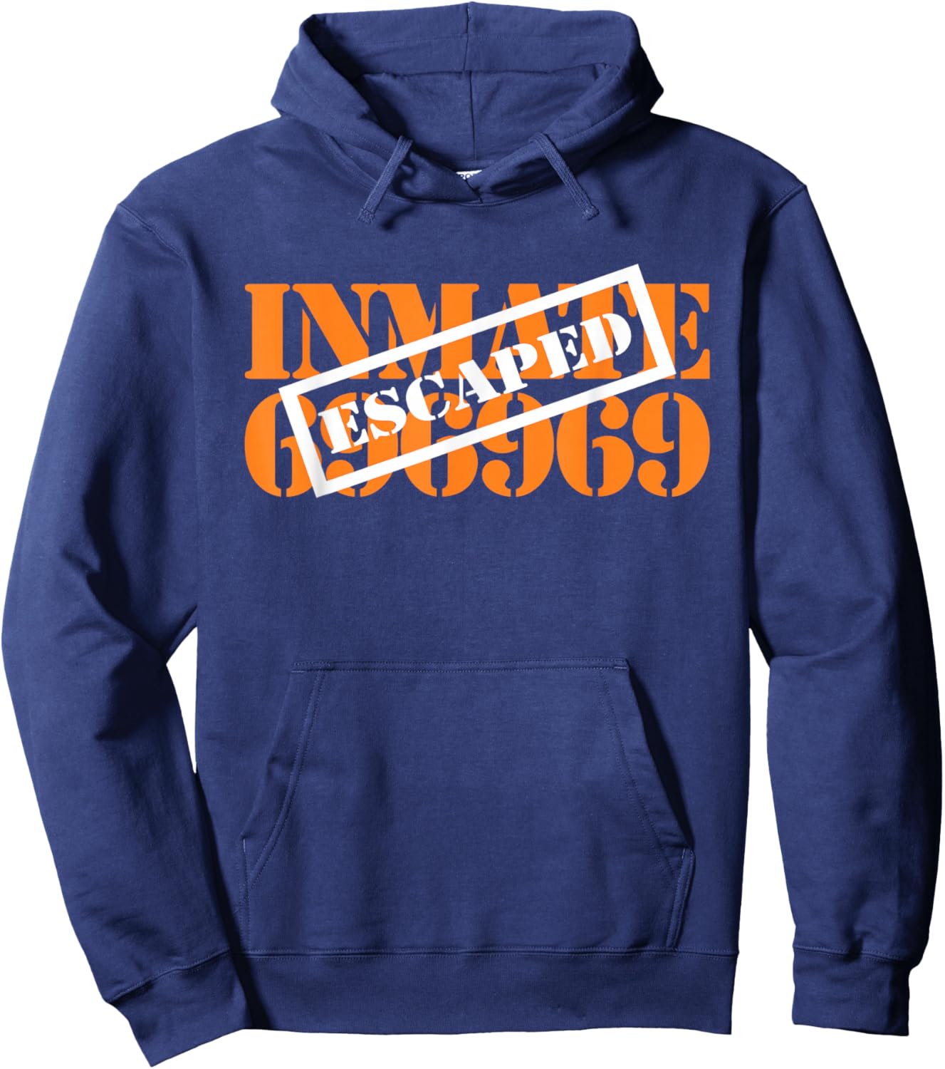 Orange State Prison Inmate County Jail Halloween Costume Hoodie - Hoodie | Navy
