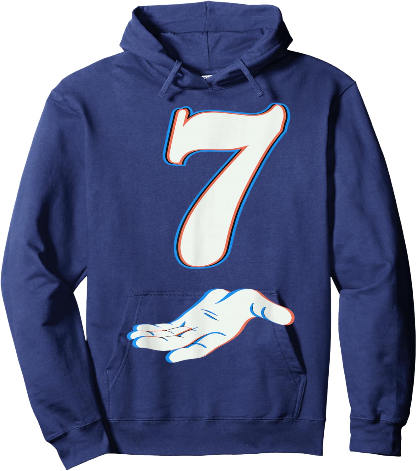 Number 7 Matching 67 Six Seven Meme Couple Halloween Costume Hoodie - Hoodie | Navy