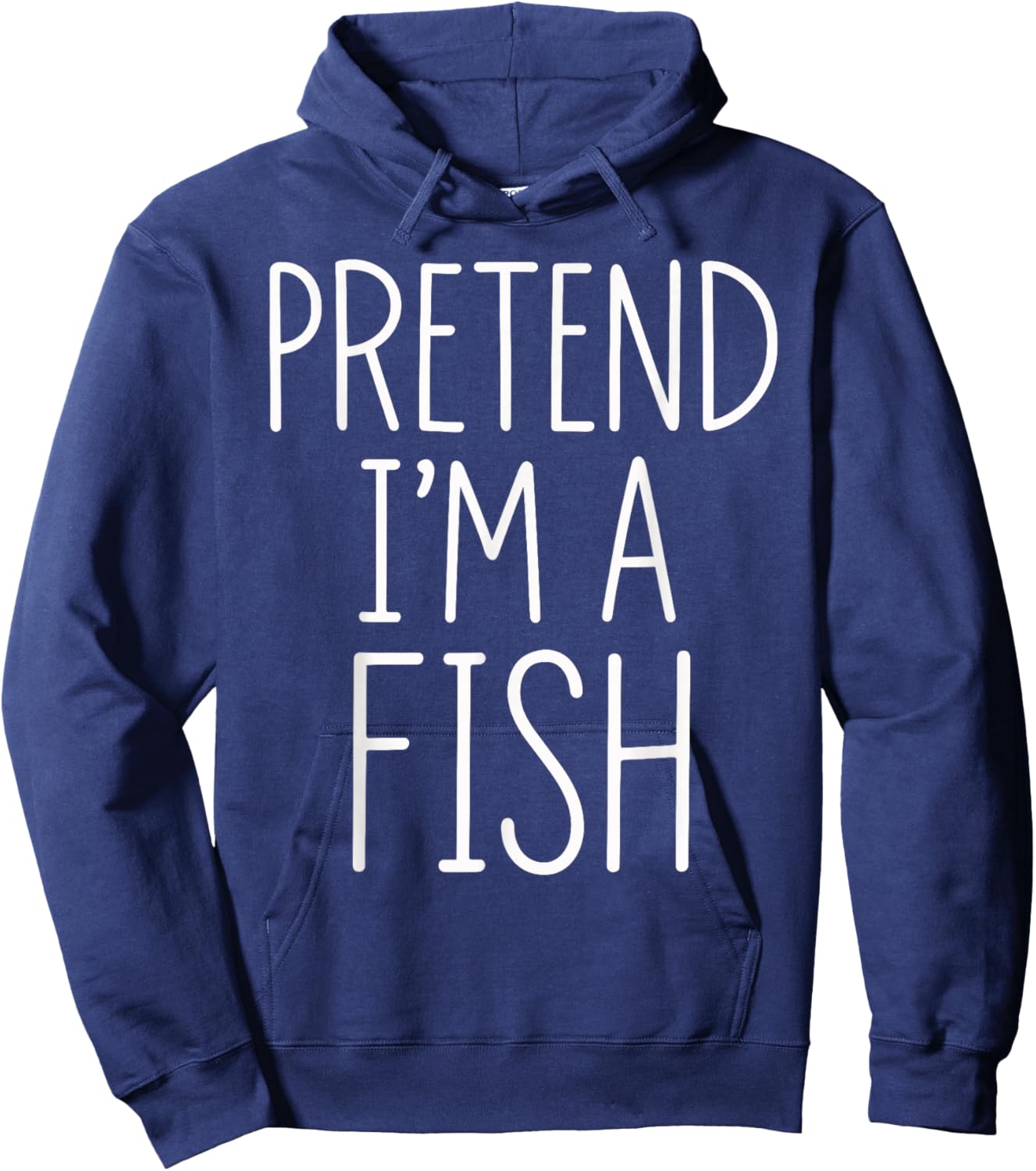 Pretend I'm A Fish Halloween Party Costume Hoodie - Hoodie | Navy