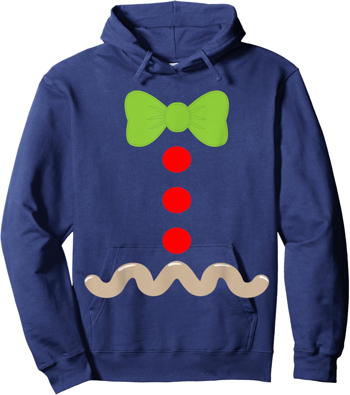 Gingerbread Man Costume Halloween Christmas Hoodie - Hoodie | Navy