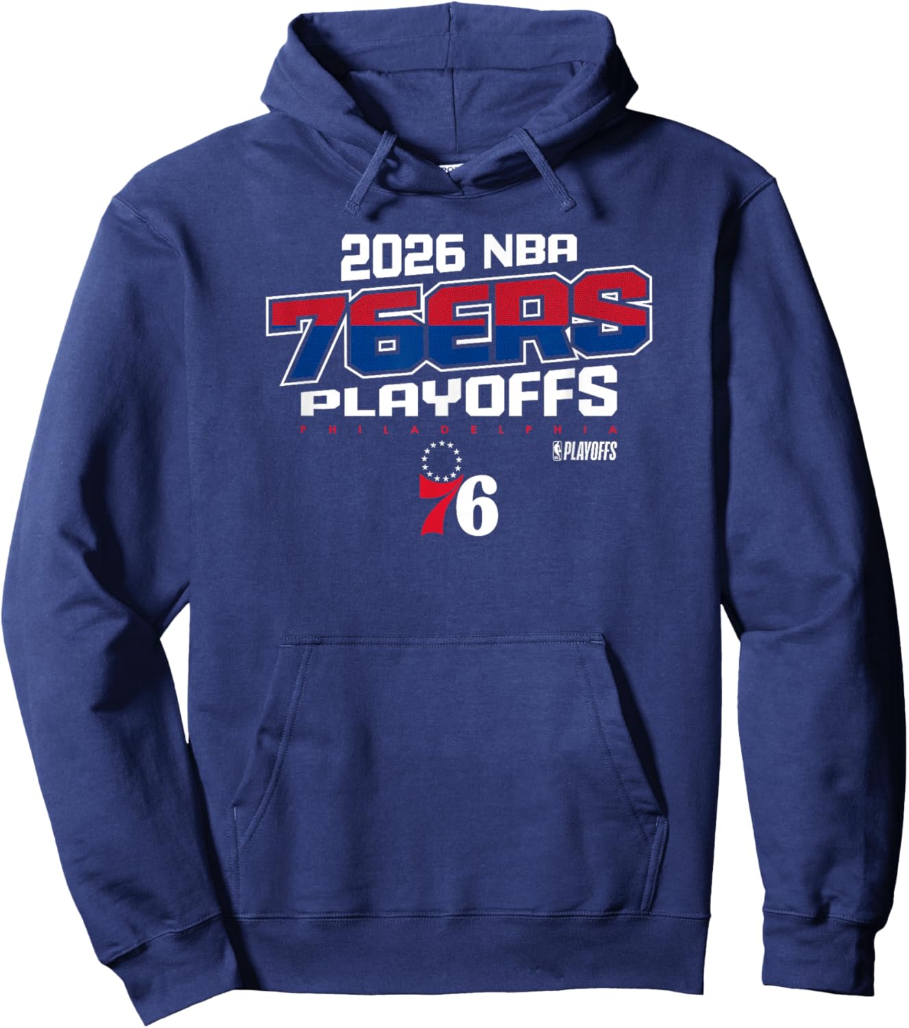 NBA Official 2026 Playoffs Philadelphia 76ers Next Level Hoodie - Hoodie | Navy
