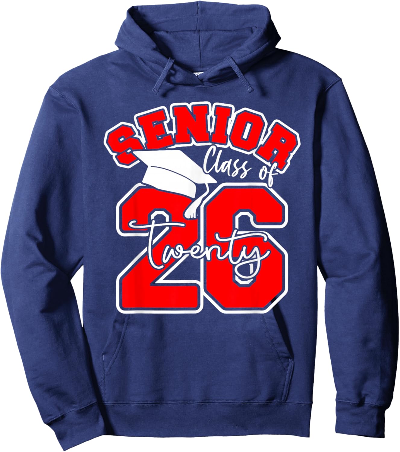 Class of 2026 Senior - 2026 Graduation Hoodie - Hoodie | Navy