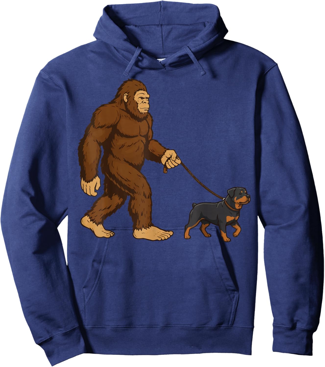 Bigfoot Rottweiler Hoodie - Hoodie | Navy