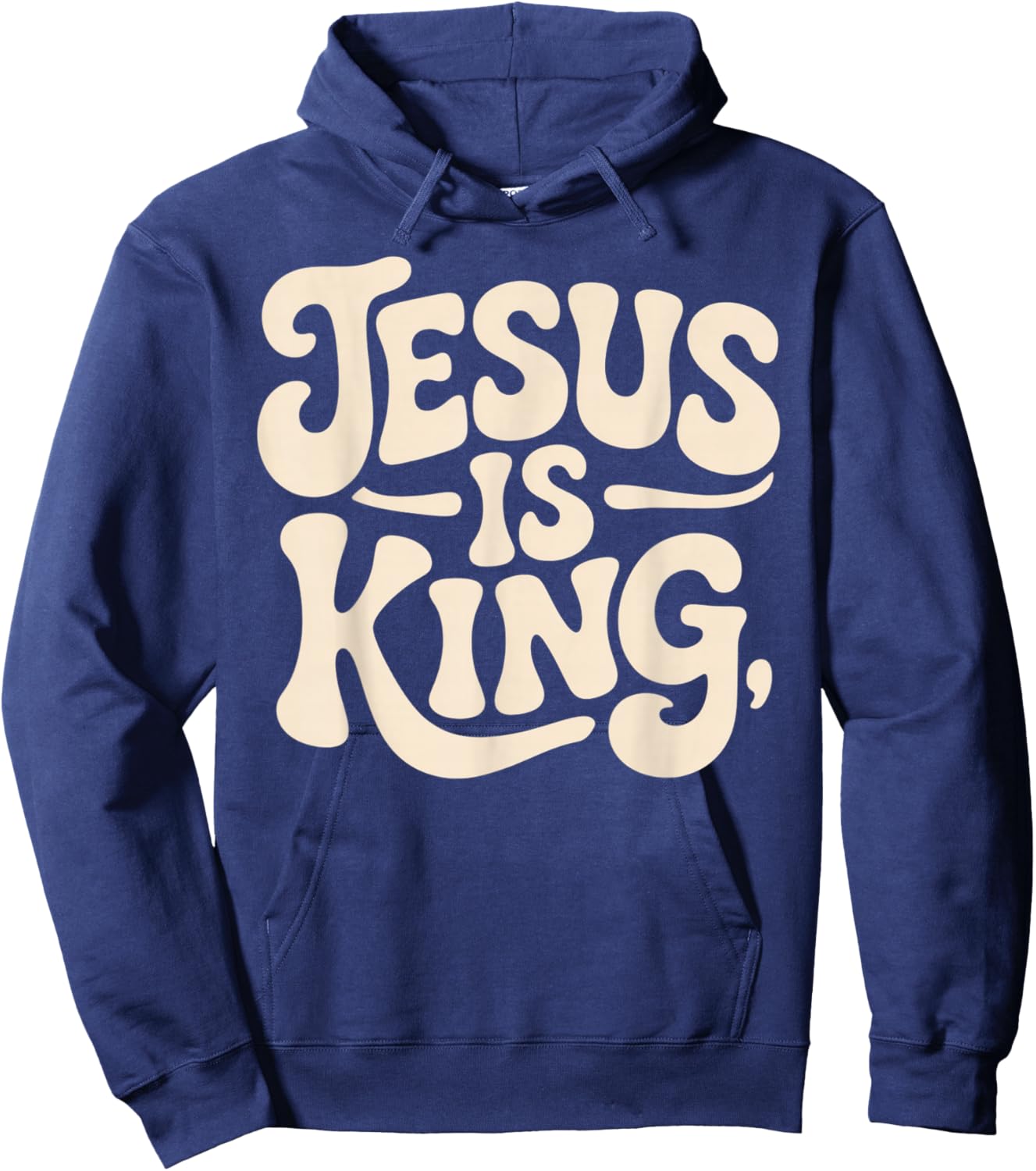 Jesus is King Bible Verse John 14:6 Christian God Religious Hoodie - Hoodie | Navy