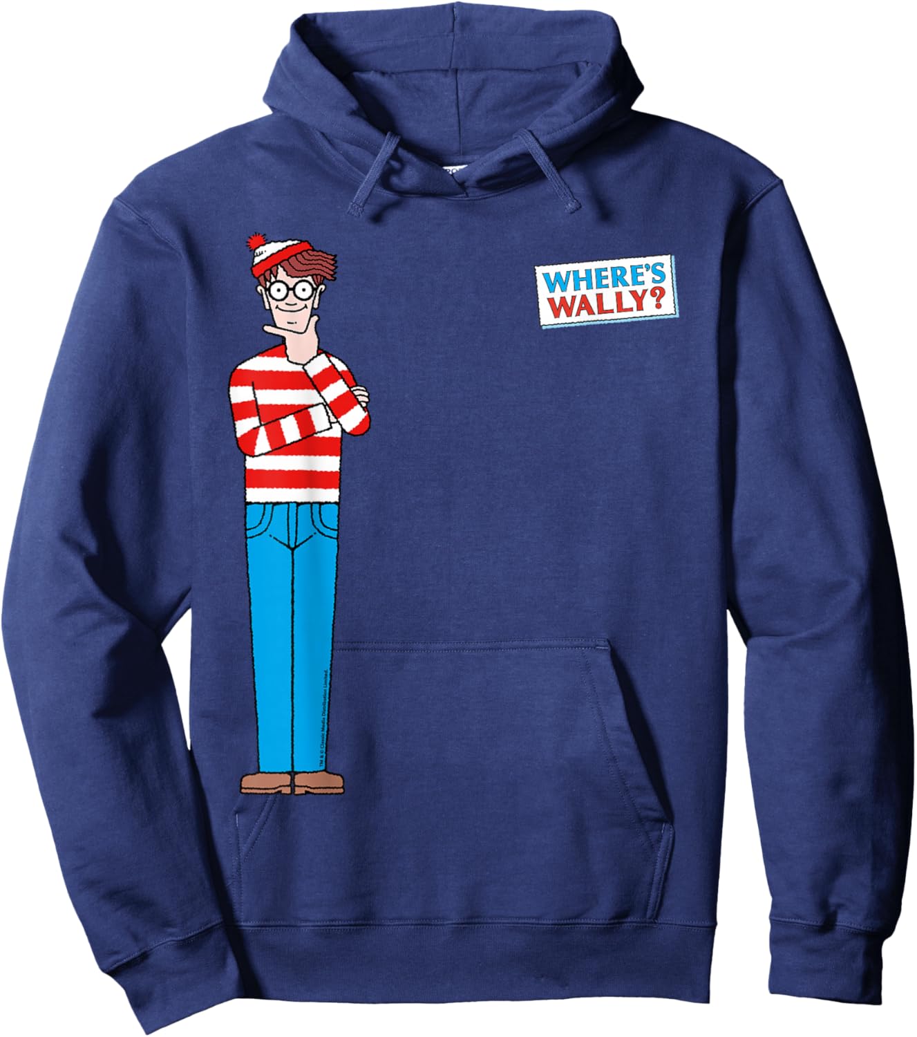 Where’s Wally Classic Pose Hoodie - Hoodie | Navy