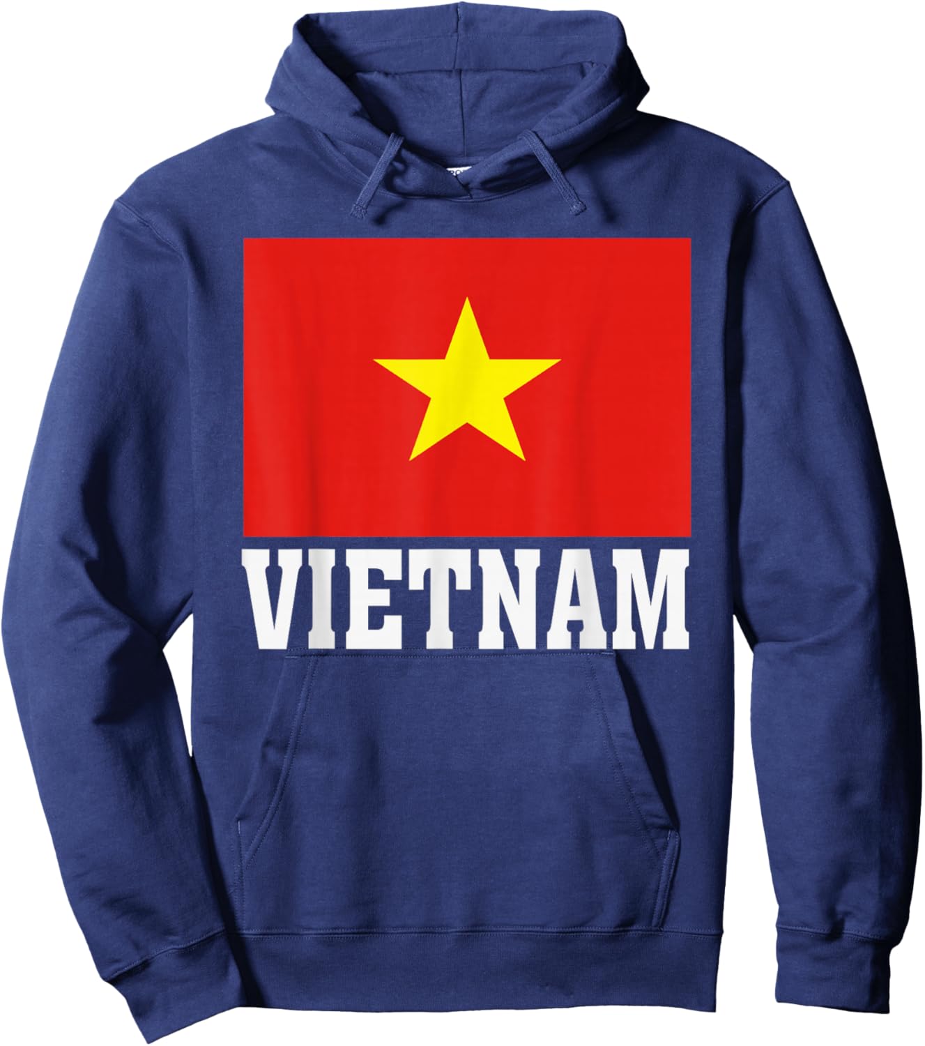 Vietnam Flag Patriotic National Roots Souvenir Hoodie - Hoodie | Navy
