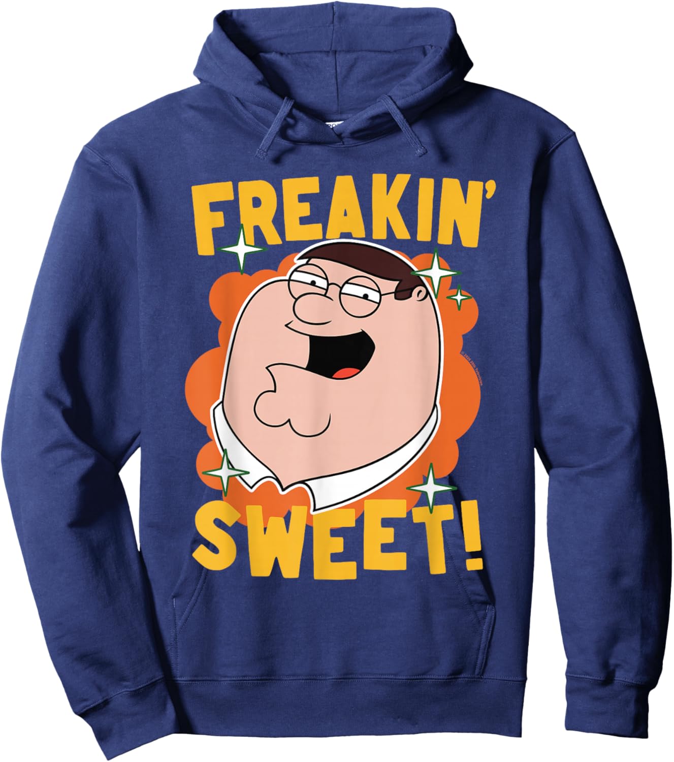 Family Guy Freakin' Sweet Peter Griffin Portrait Cartoon Hoodie - Hoodie | Navy