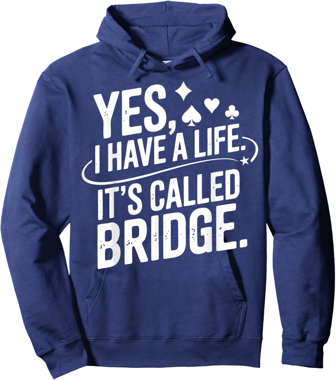 Bridge Player Bridge Lover Contract Bridge Hoodie - Hoodie | Navy
