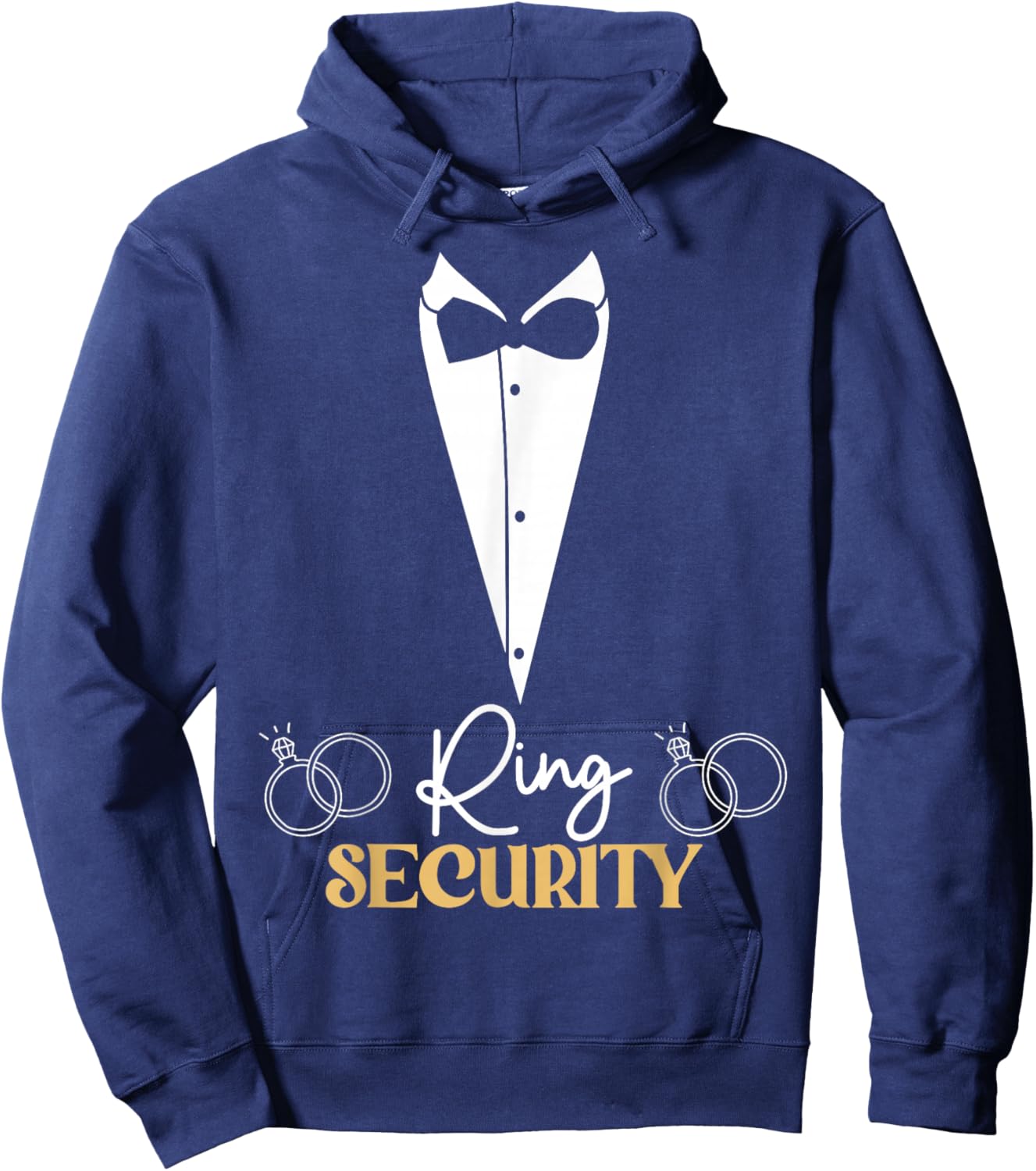 Kids Ring Security Ring Bearer Boys Wedding Party Marriage Hoodie - Hoodie | Navy