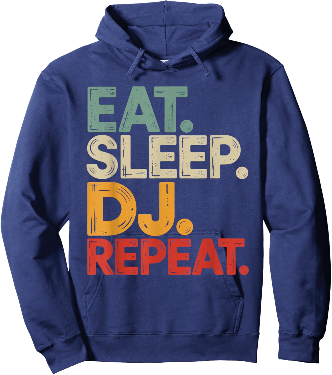 Eat Sleep DJ Repeat Hoodie - Hoodie | Navy