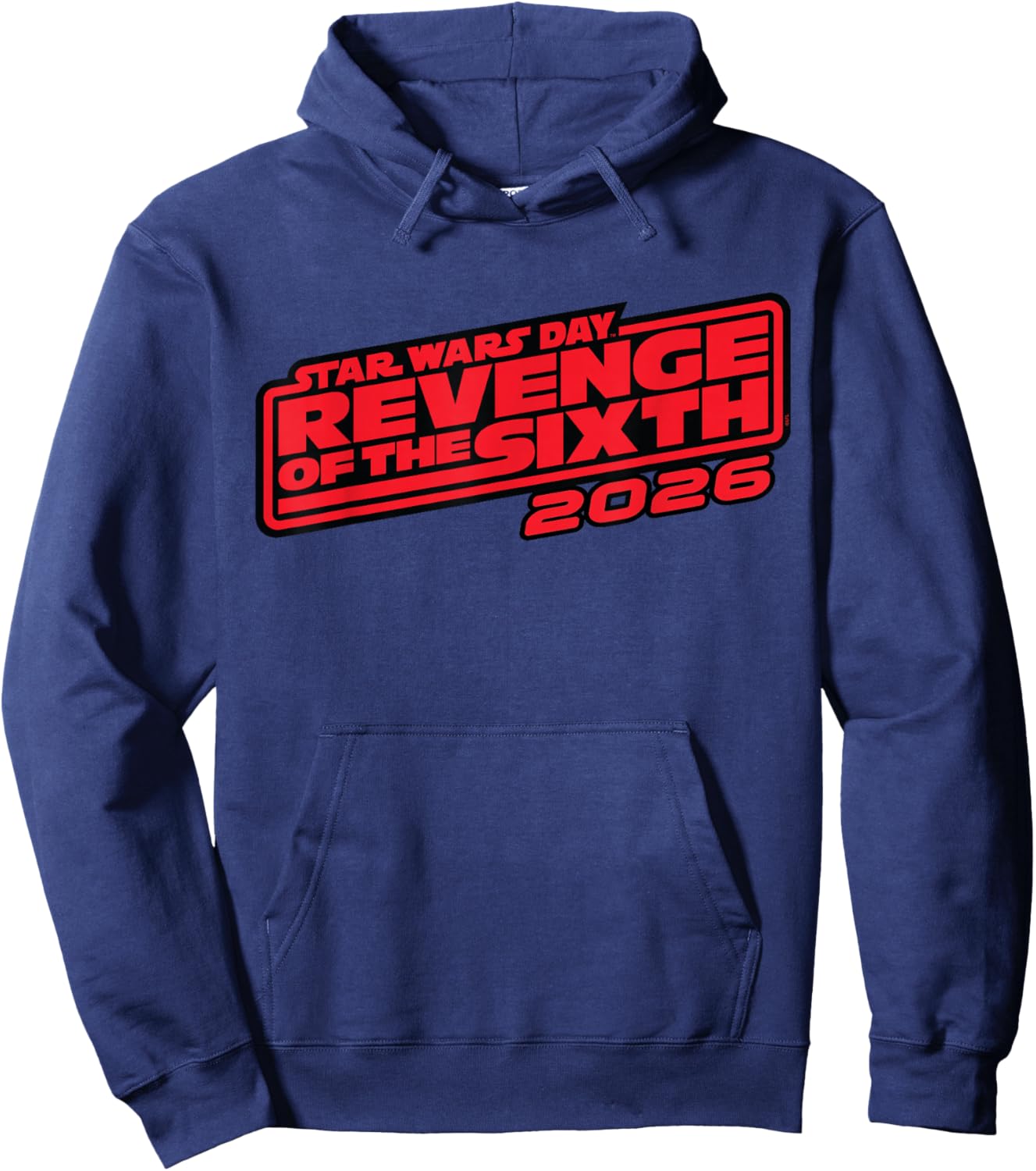 Star Wars Day Revenge of the Sixth May 6th 2026 Angled Logo Hoodie - Hoodie | Navy
