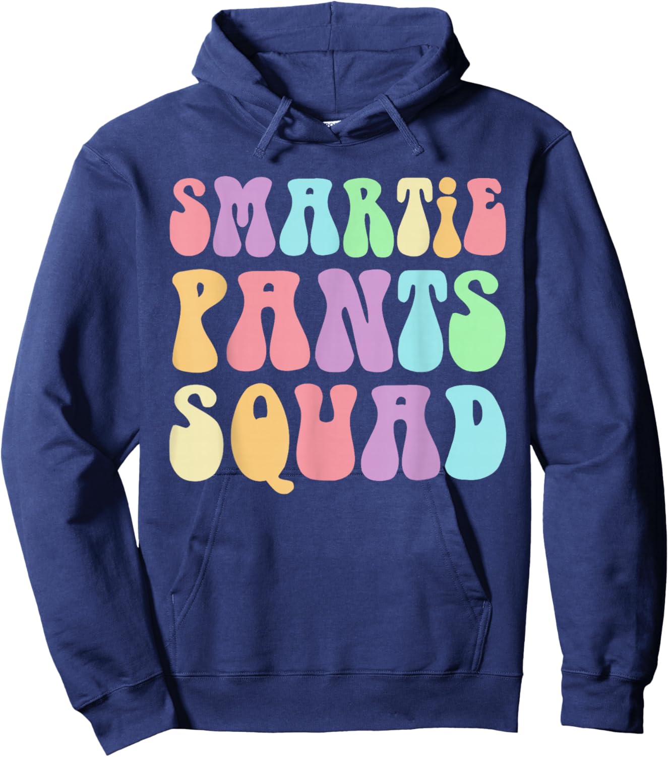 Little Miss Smartie Pants Squad Smarty Costume Smarter Kids Hoodie - Hoodie | Navy