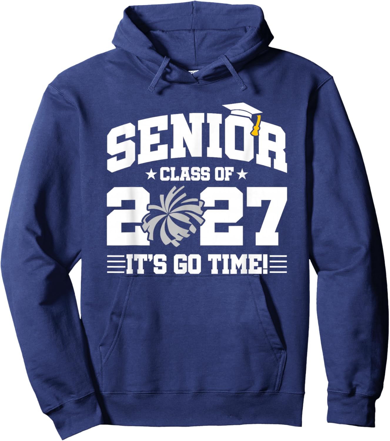 Class of 2027 Senior Year Cheerleader Cheer Team Senior 2027 Hoodie - Hoodie | Navy