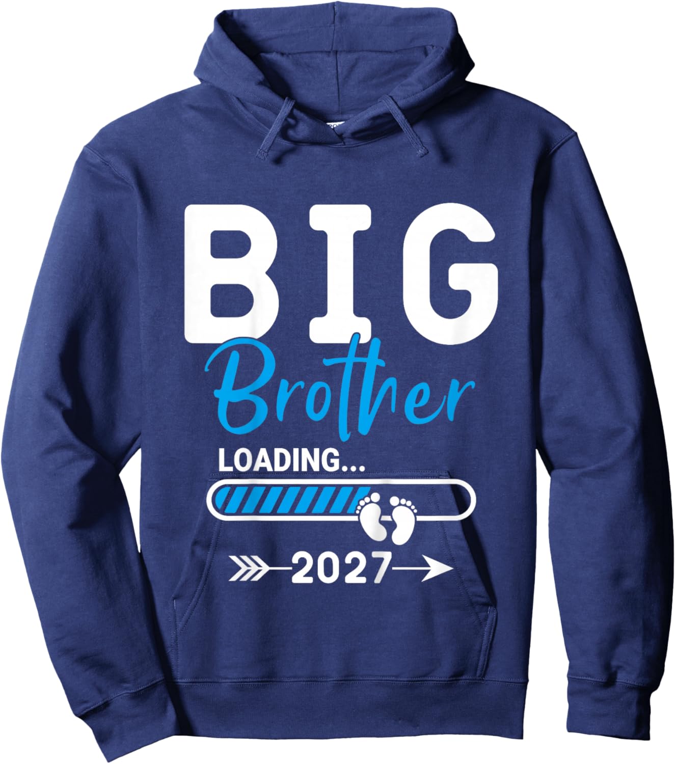 Kids Big Brother Loading 2027, Future Big Brother est 2027 Hoodie - Hoodie | Navy