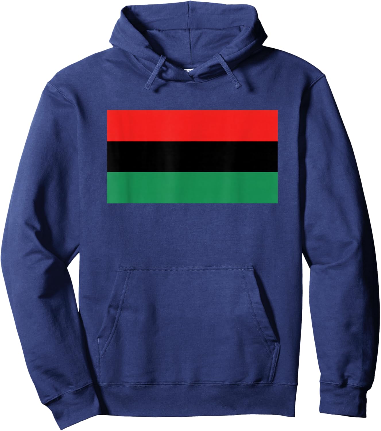 Pan African Flag Red Black Green African Pride Afrocentric Hoodie - Hoodie | Navy