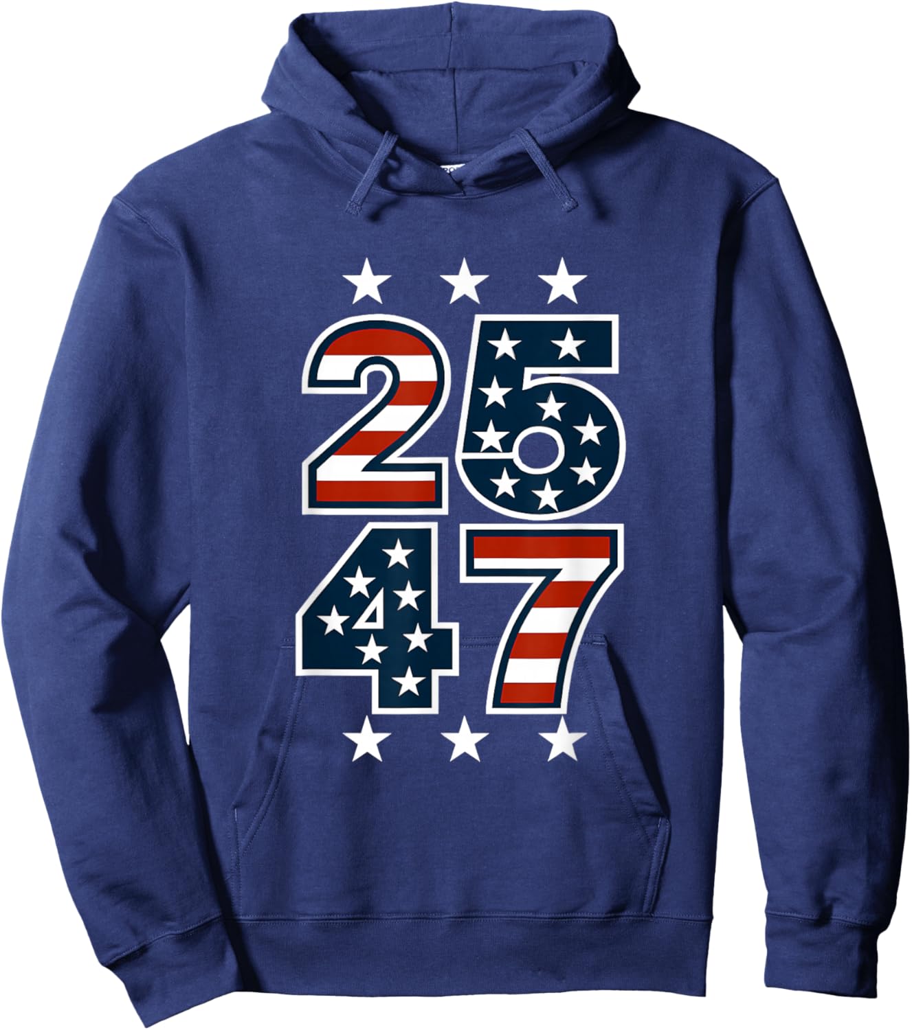 25 47, Presidential Impeachment, American Patriotism Hoodie - Hoodie | Navy