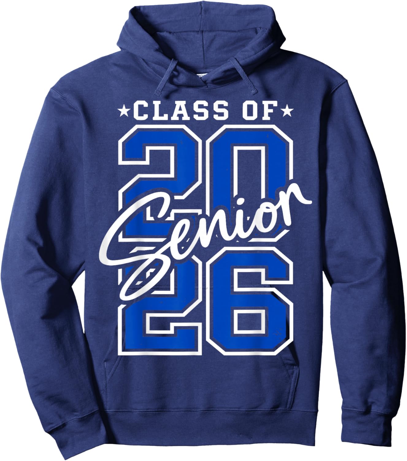 Retro Class of 2026 Senior Student School Graduation 2026 Hoodie - Hoodie | Navy