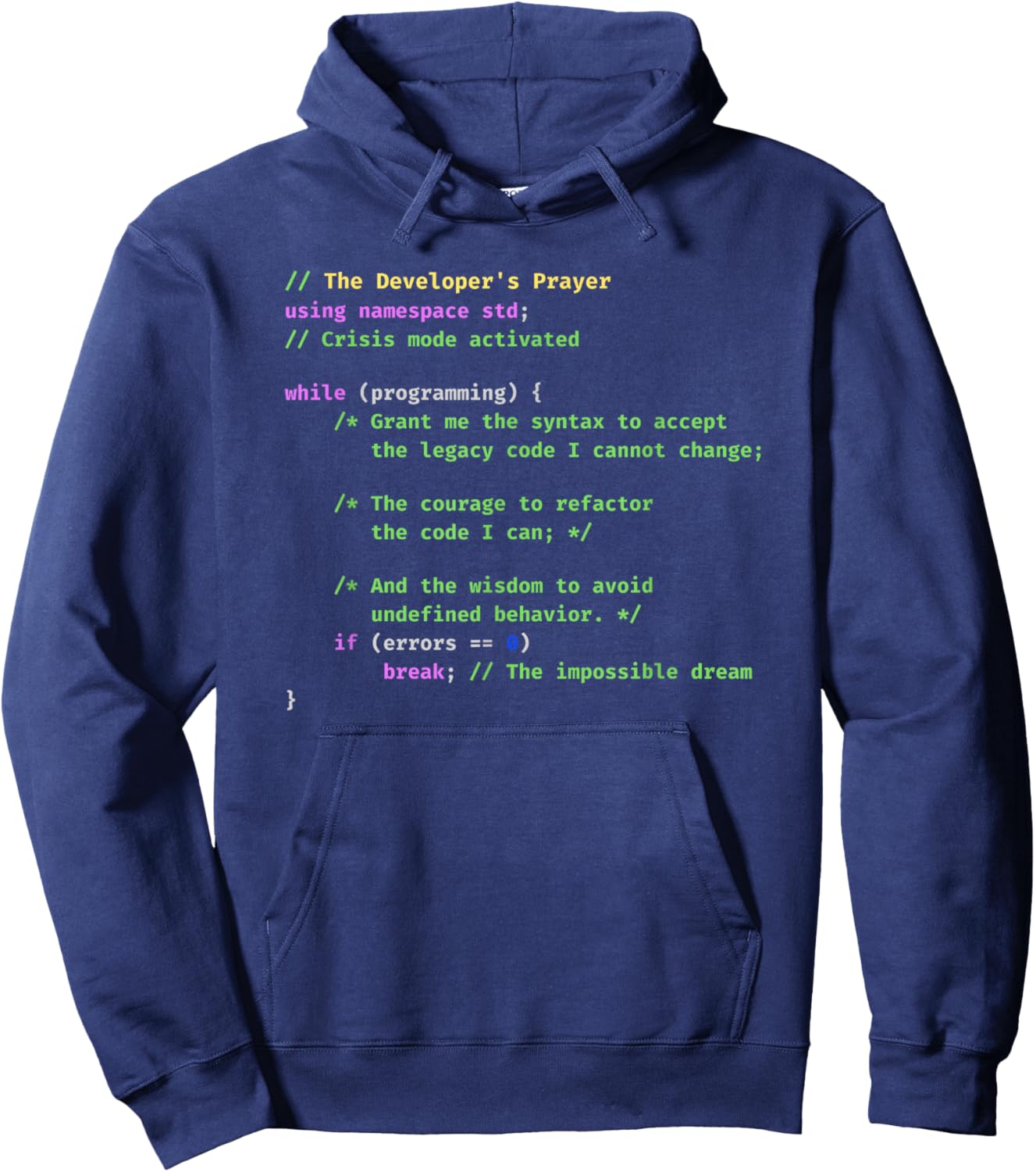 C++ Programmer Computer Science Coding Software Engineer Hoodie - Hoodie | Navy