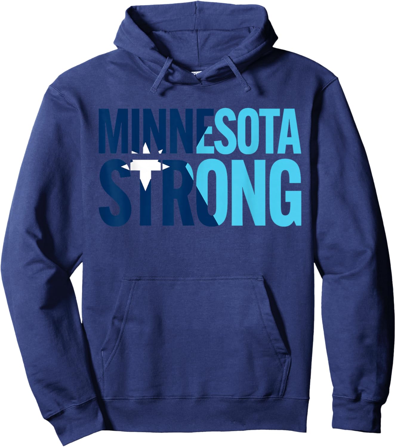 Minnesota Rebel New State Flag Hoodie - Hoodie | Navy