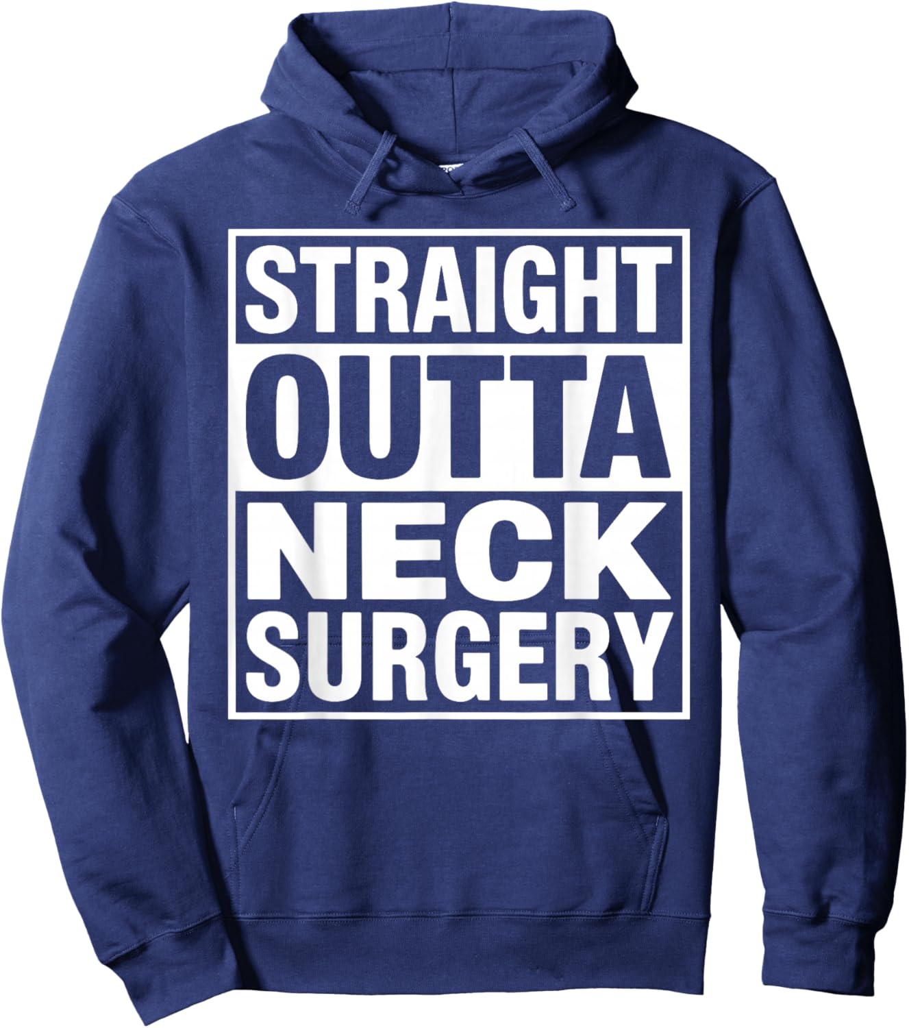 Funny Neck Surgery Art Women Injury Neck Surgery Hoodie - Hoodie | Navy