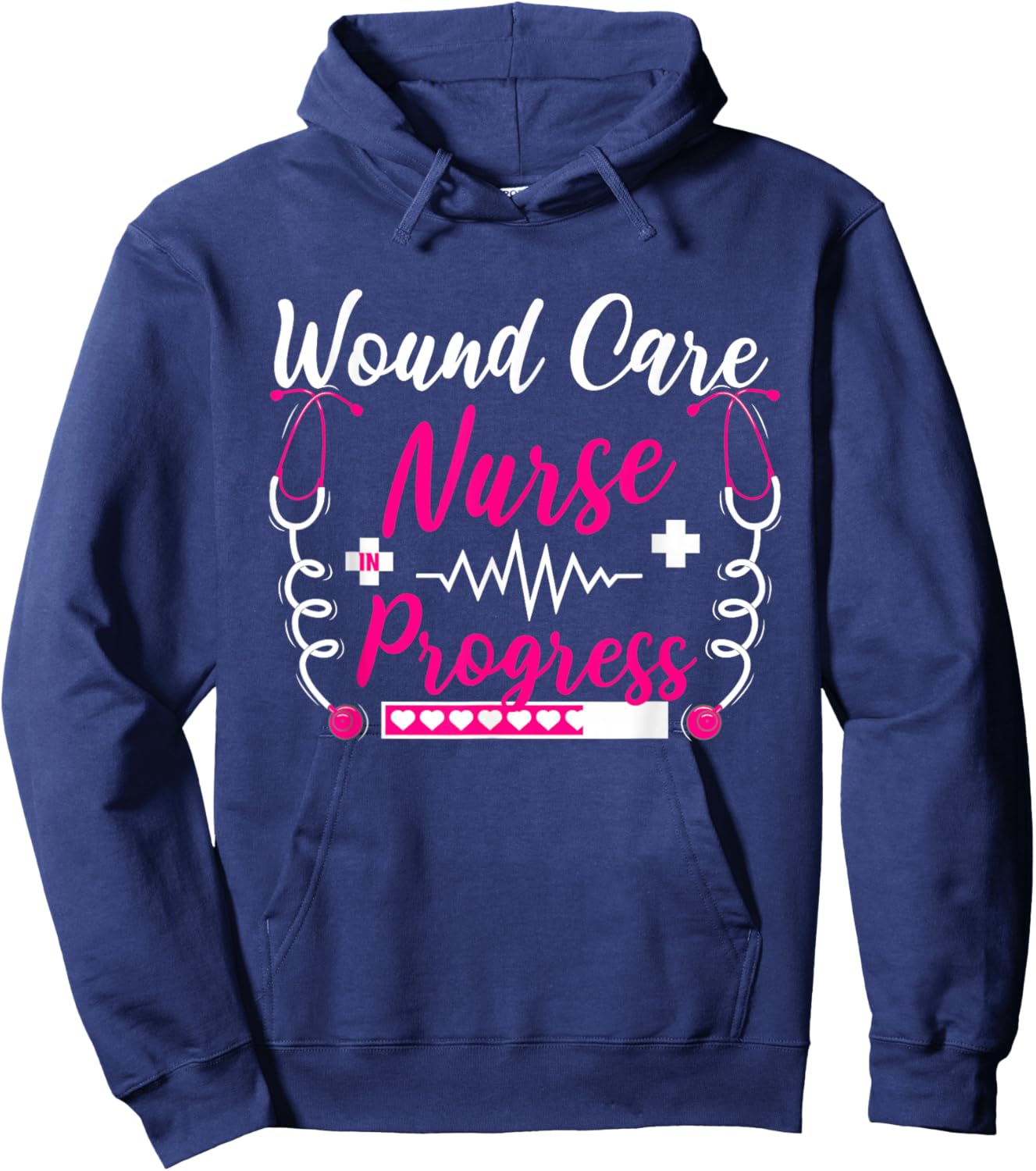 Wound Care Nurse in Progress Future Injury Care RN Graduate Hoodie - Hoodie | Navy