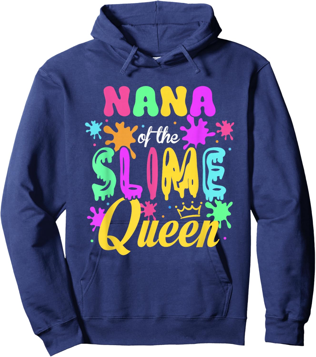 Nana of The Slime Queen Bday Family Matching Party Hoodie - Hoodie | Navy