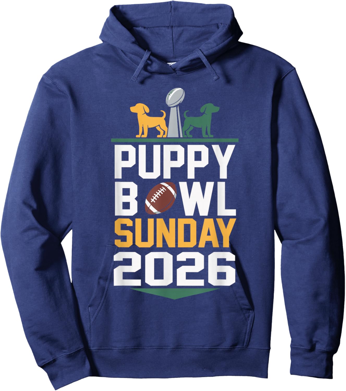 Puppy Bowl Sunday Hoodie - Hoodie | Navy