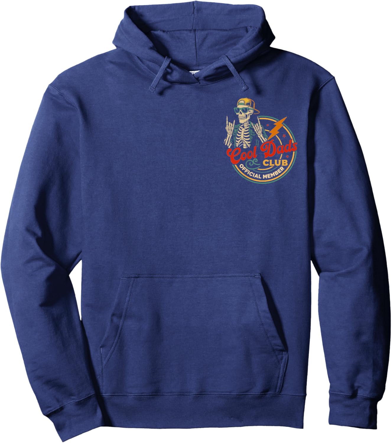 Funny Skeleton Cool Dads Club Fathers Day from Daughter Son Hoodie - Hoodie | Navy