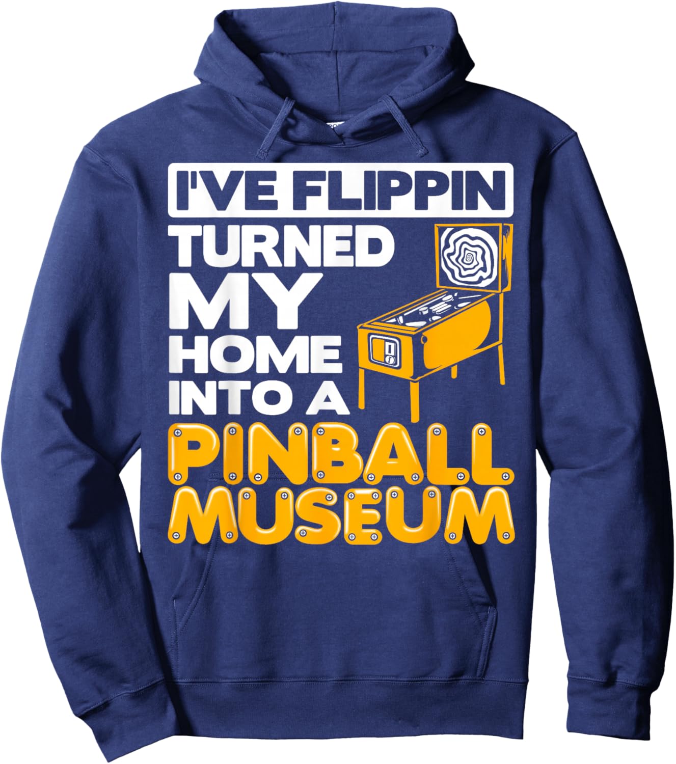 Pinball Museum Pinball Player Pinball Machine Collector Hoodie - Hoodie | Navy