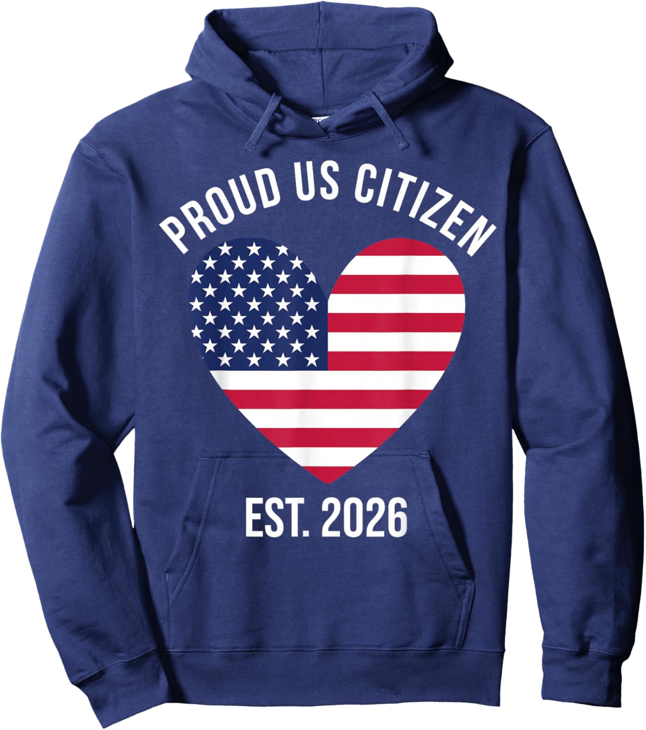 US Citizenship 2026 Decoration USA New American Citizen Hoodie - Hoodie | Navy