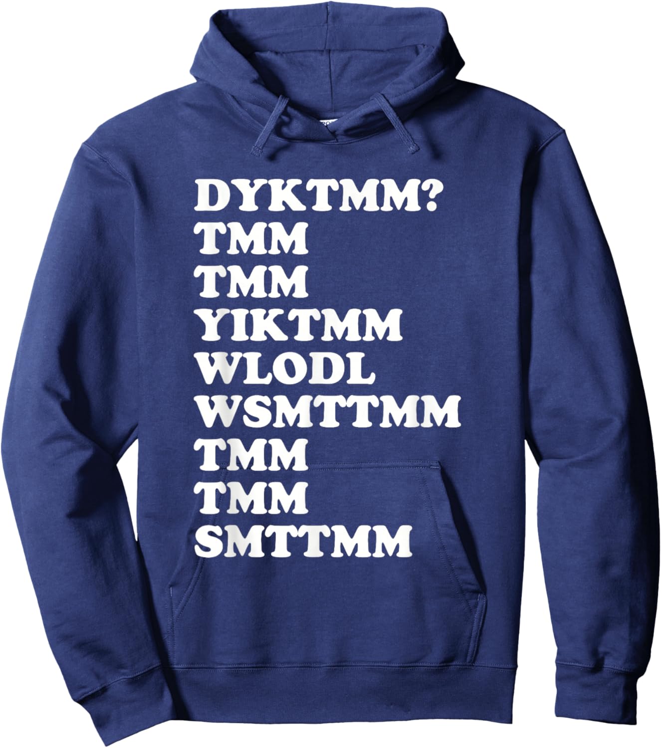 Do You Know The Muffin Man DYKTMM Nostalgic Saying Quote Hoodie - Hoodie | Navy