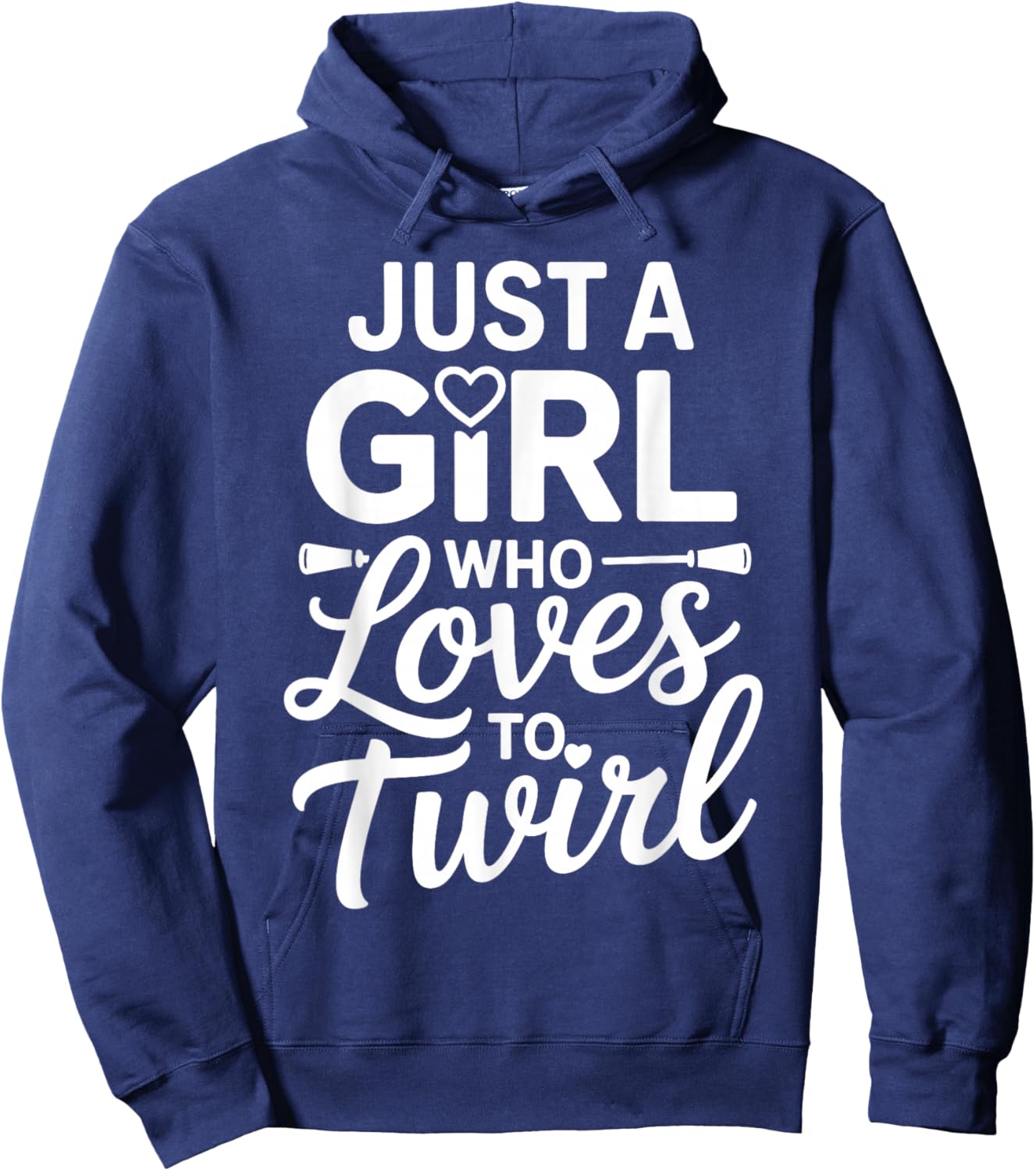 Cool Baton Twirling Art Girls Twirl Baton Twirler Hoodie - Hoodie | Navy