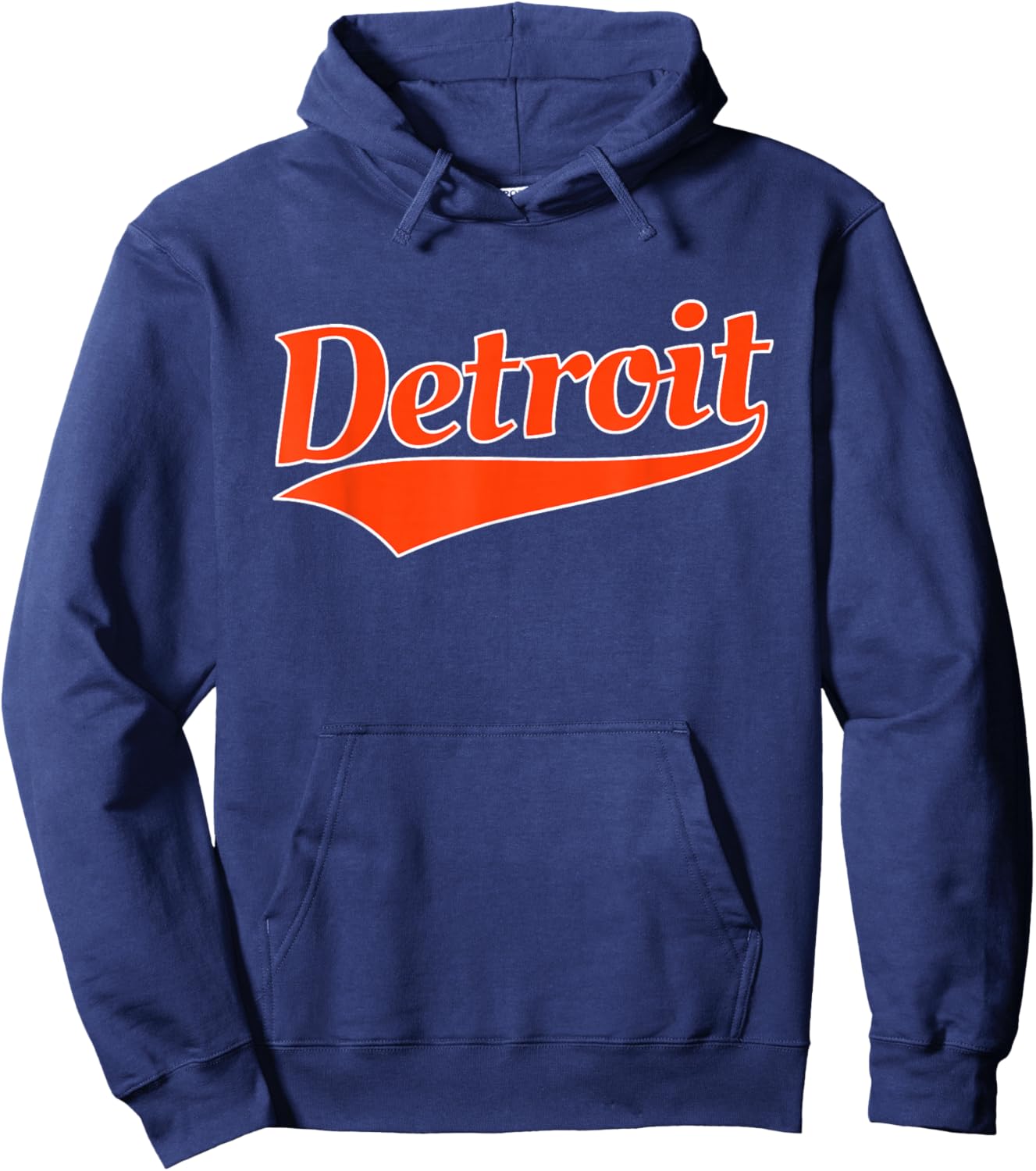 Detroit - Throwback Design - Classic Hoodie - Hoodie | Navy