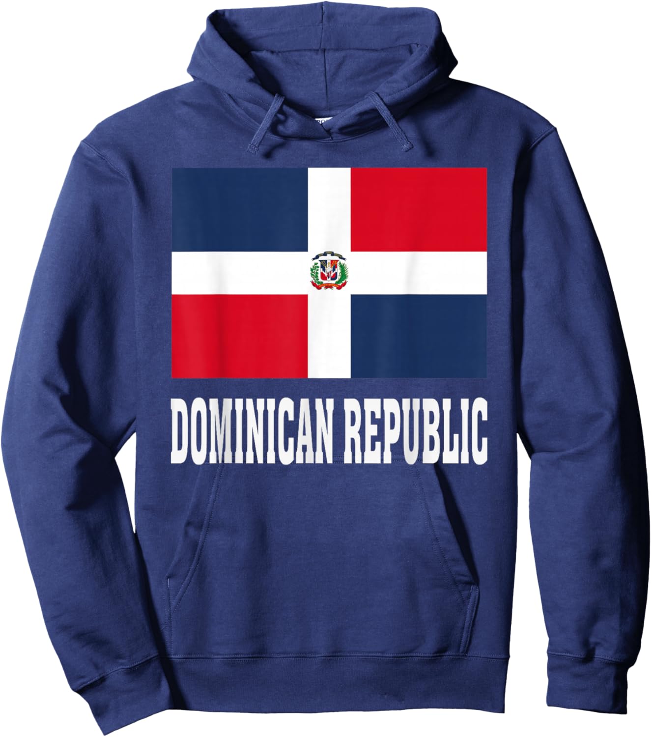 Dominican Republic Flag Patriotic National Roots Souvenir Hoodie - Hoodie | Navy