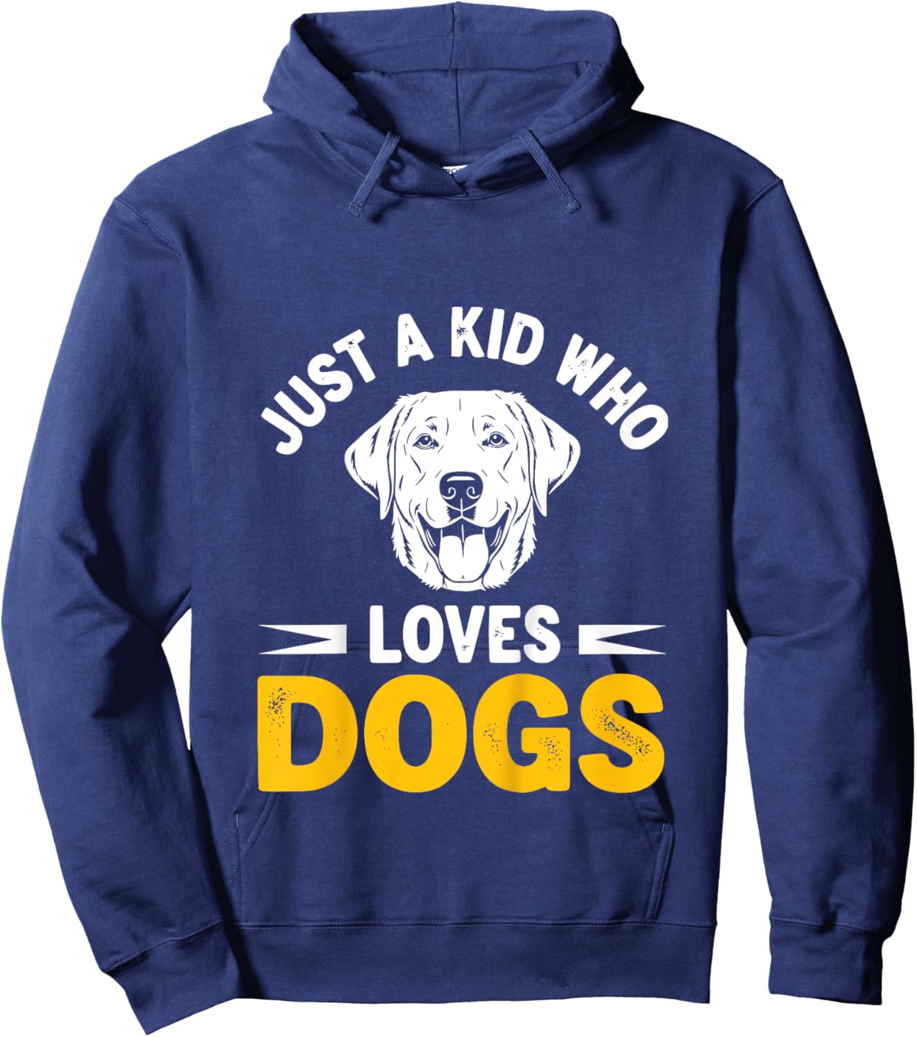 Kids Just A Kid Who Loves Dogs Hoodie - Hoodie | Navy
