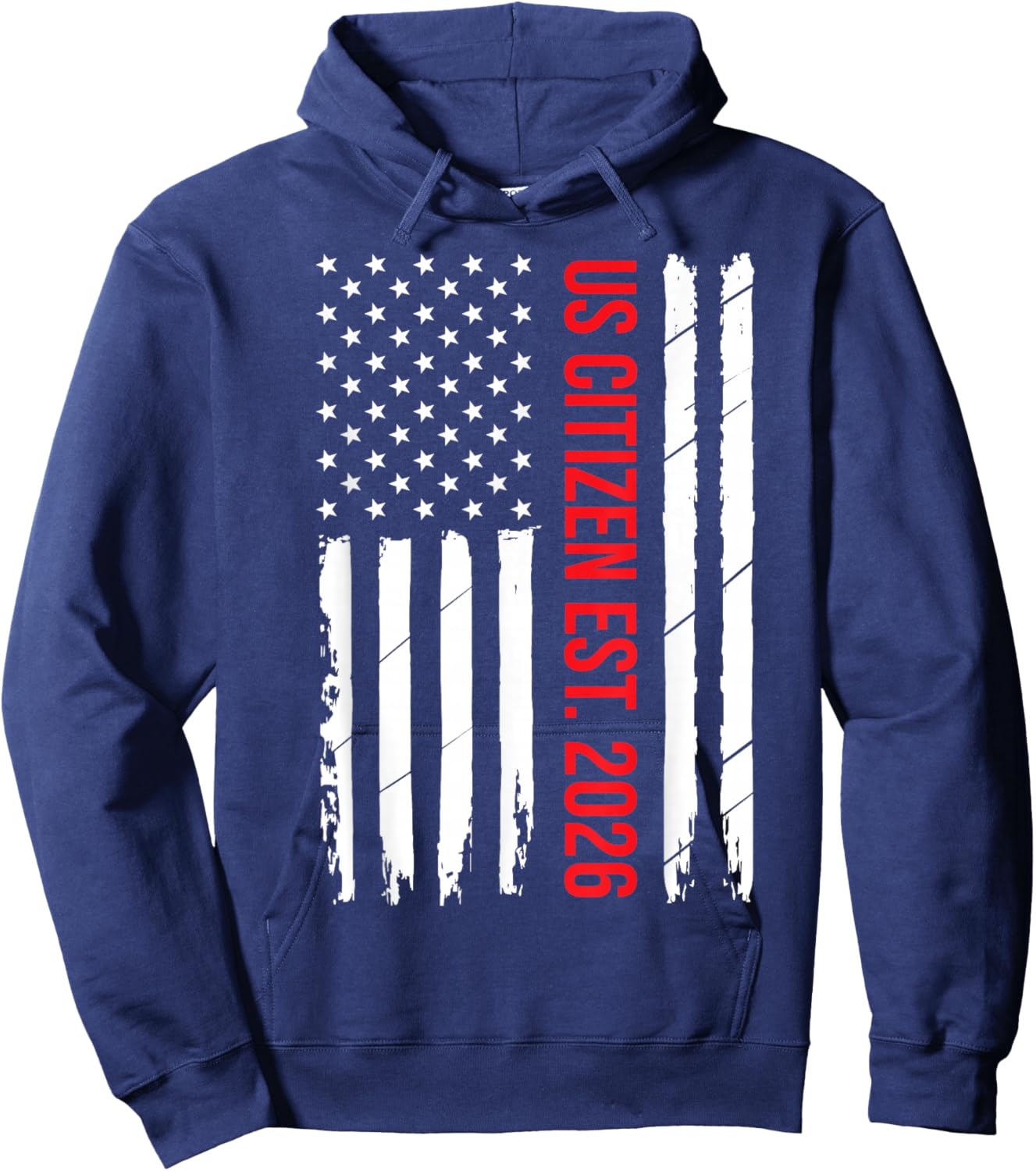 US Citizenship 2026 Decoration USA New American Citizen Hoodie - Hoodie | Navy