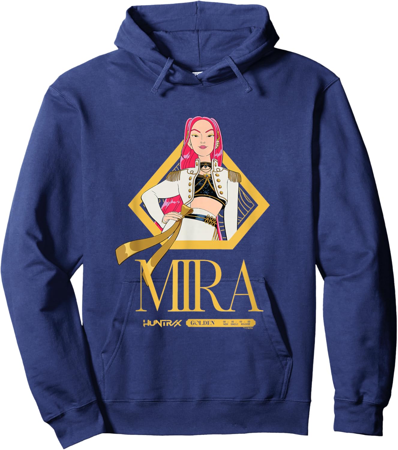 Kpop Demon Hunters Golden Mira Officially Licensed Hoodie - Hoodie | Navy