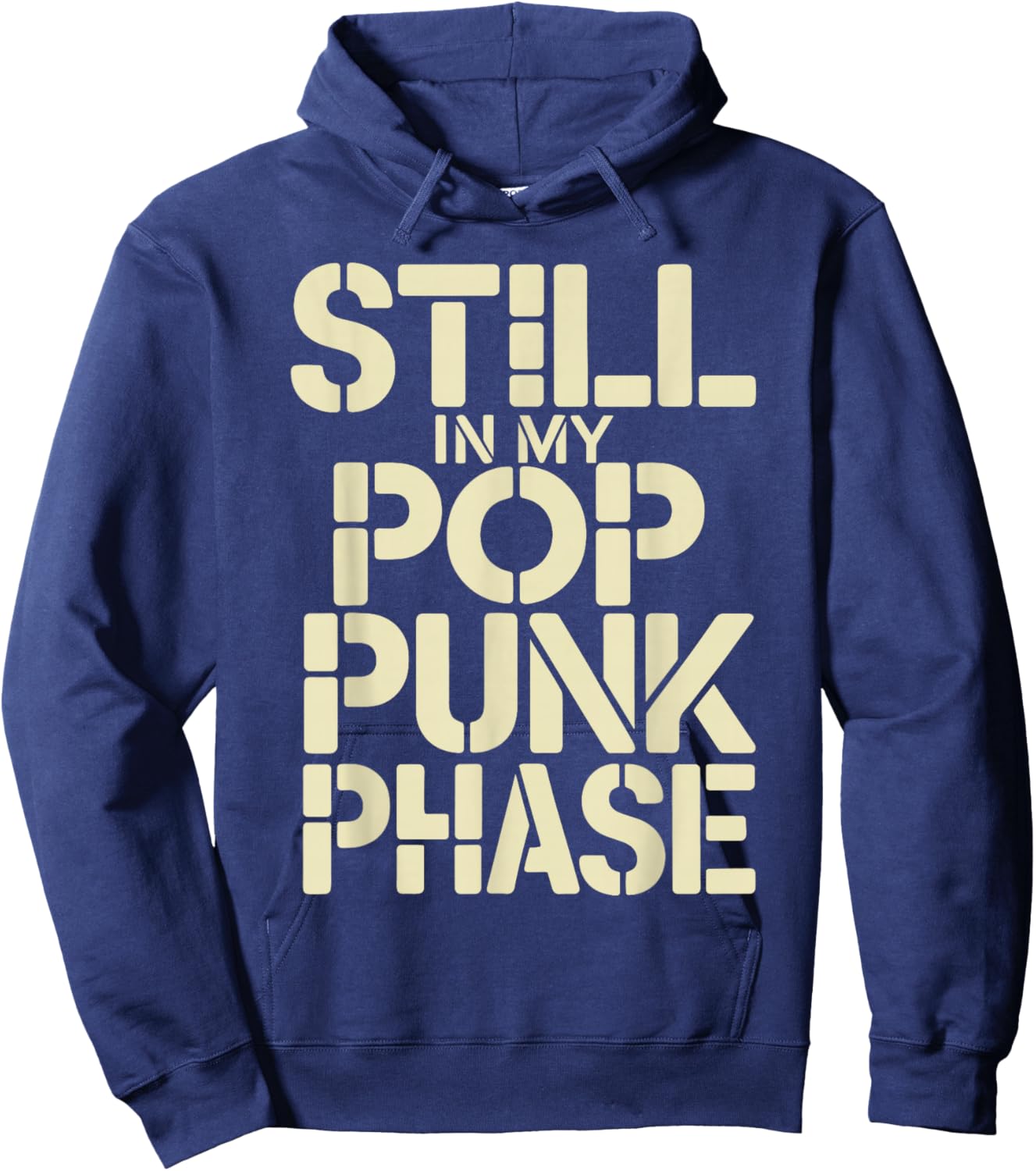 Still in My Pop Punk Phase Emo Nostalgia Fan Hoodie - Hoodie | Navy