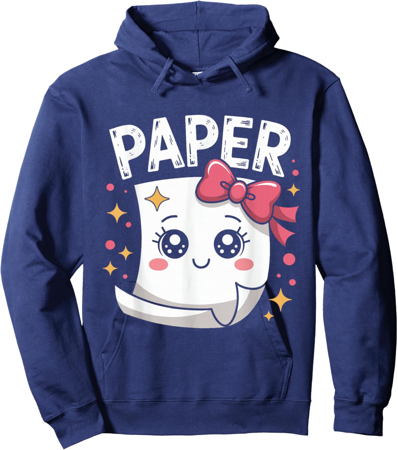Halloween Paper Scissors Rock Matching Cute Paper Costume Hoodie - Hoodie | Navy