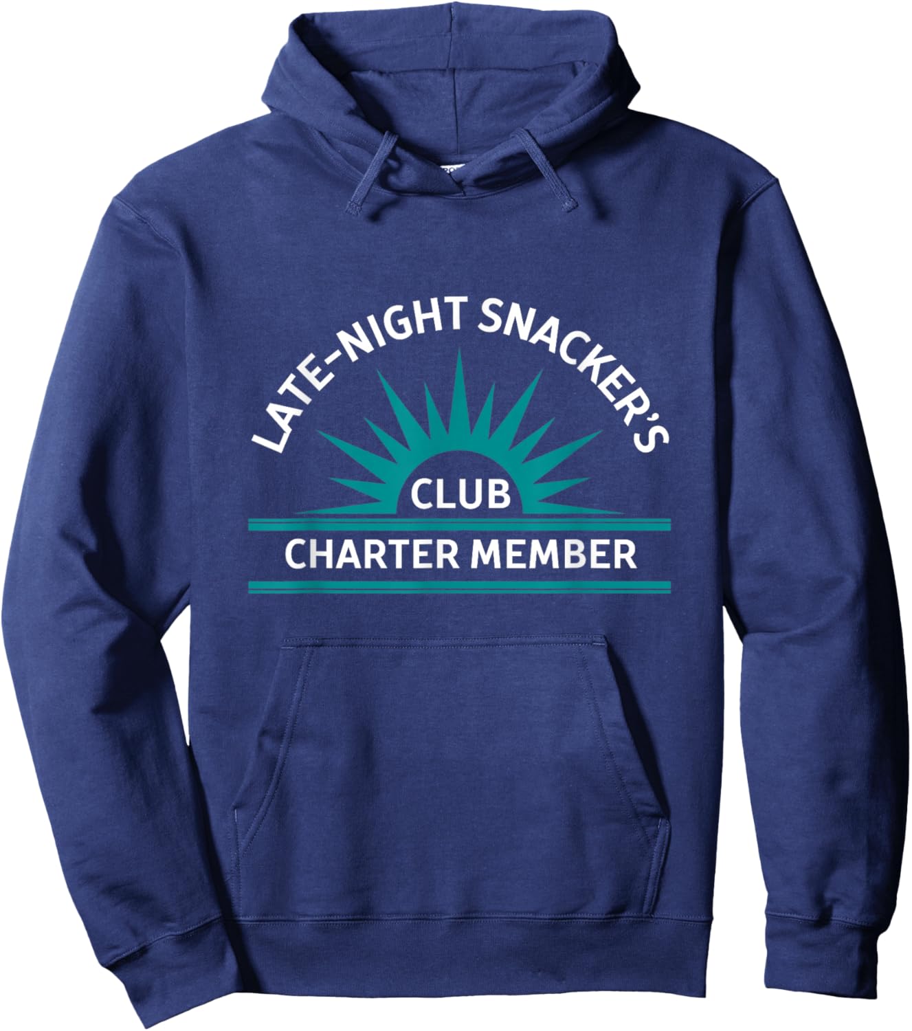 Late-Night Snacker's Club Hoodie - Hoodie | Navy