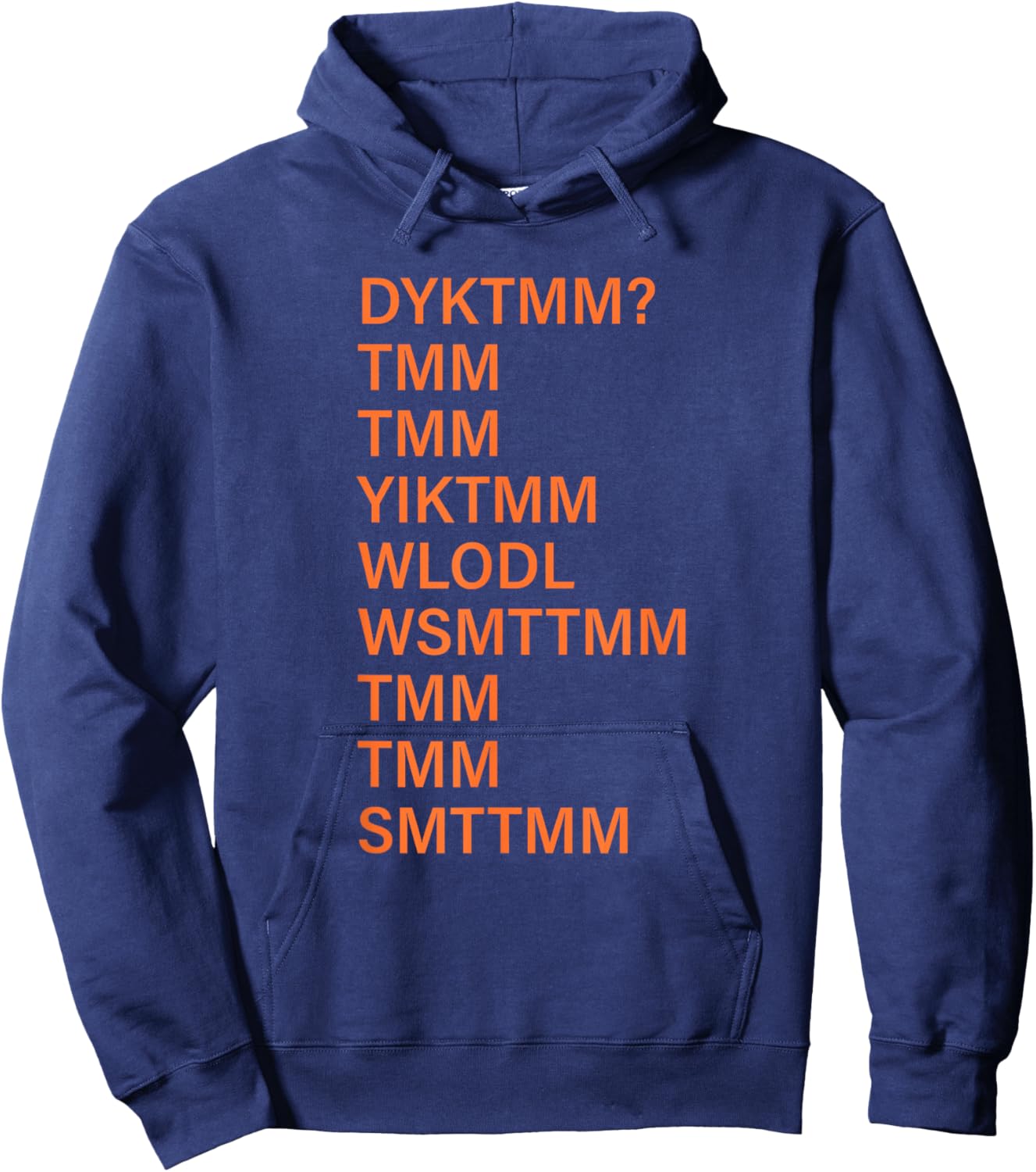 Dyktmm? Tmm-Tmm Yiktmm Wlodl Wsmttmm Design Hoodie - Hoodie | Navy
