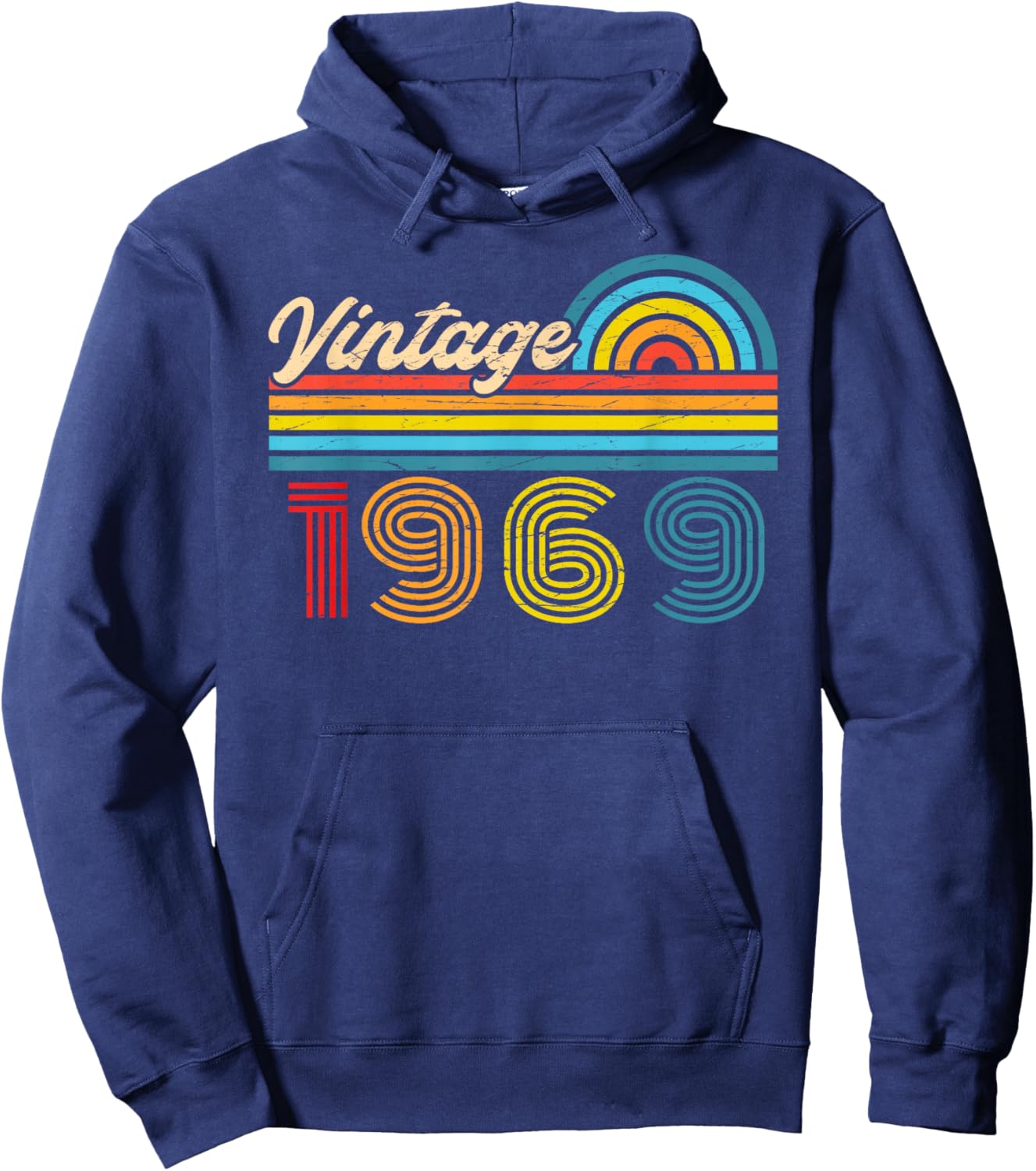 57th Birthday Retro Vintage 1969 Men Women Hoodie - Hoodie | Navy