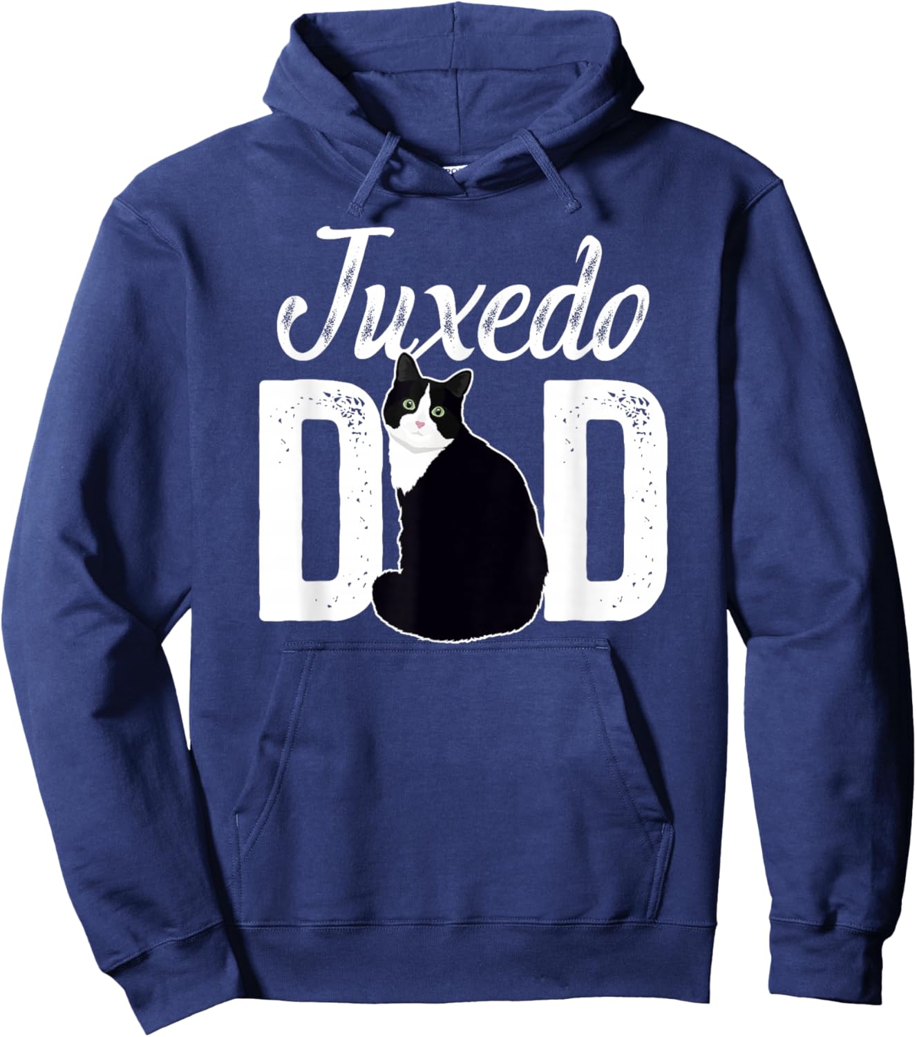 Tuxedo Cat Dad Tuxedo Cat Owner Tuxedo Cat Lover Hoodie - Hoodie | Navy