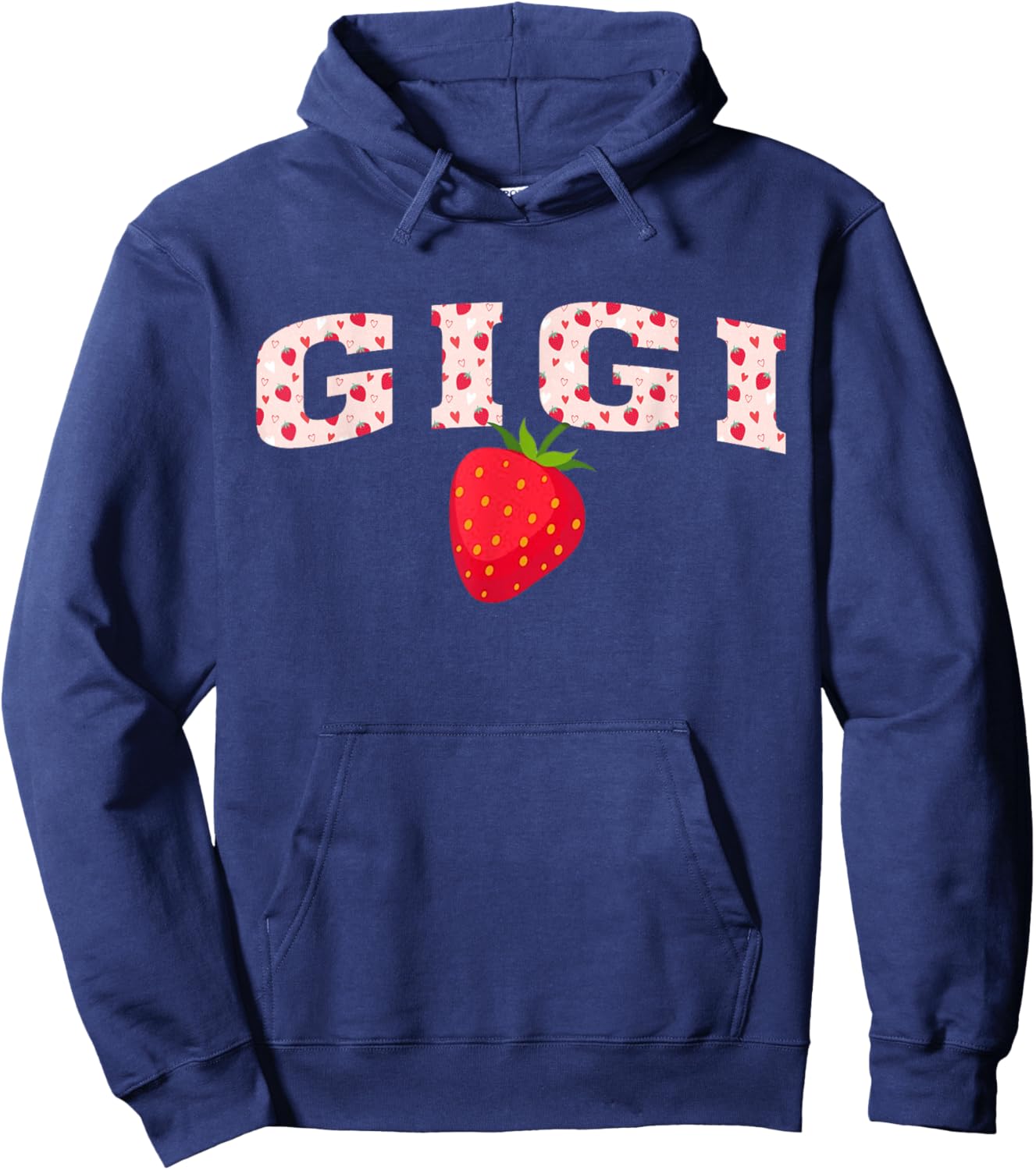 Gigi First Birthday Strawberry Family Matching Hoodie - Hoodie | Navy