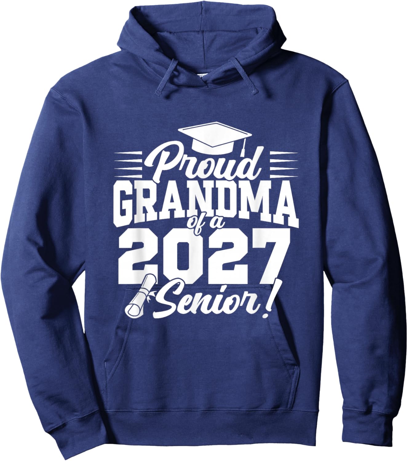 Proud Grandma of a 2027 Senior Graduation Women Hoodie - Hoodie | Navy